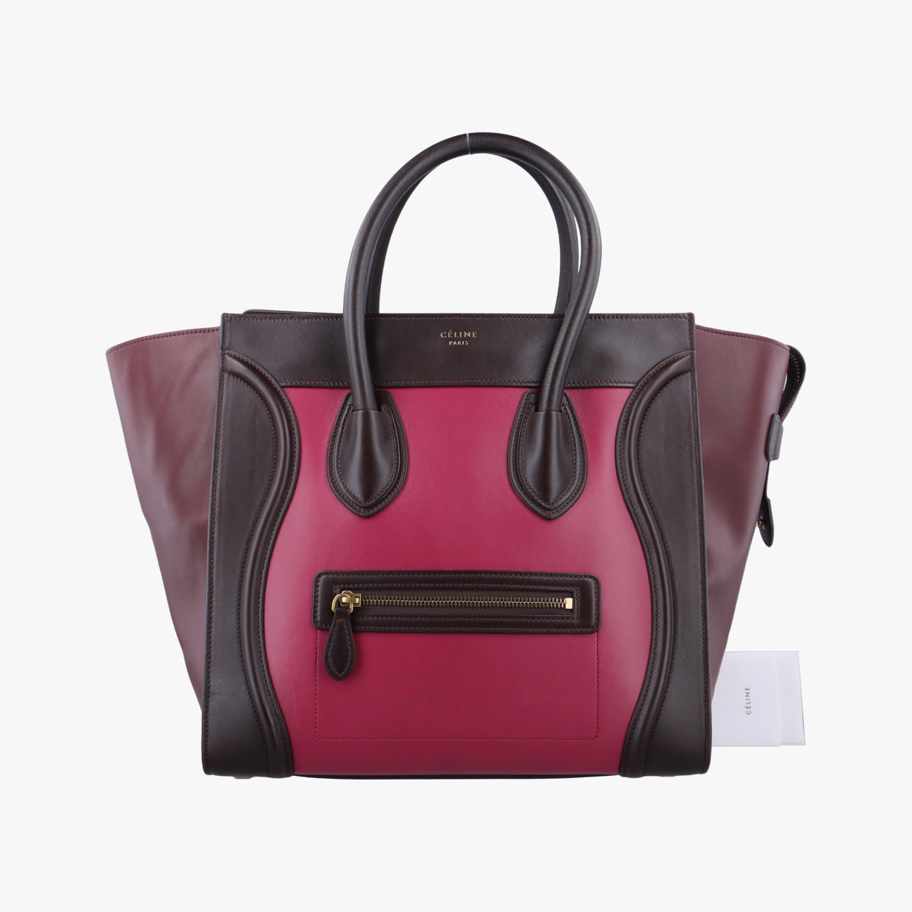 Luggage Mini ShopperRed×Brown×BlackLeatherF-CU-0174ラゲージミニショッパーレッド×ブラウン×ブラックレザーF-CU-0174