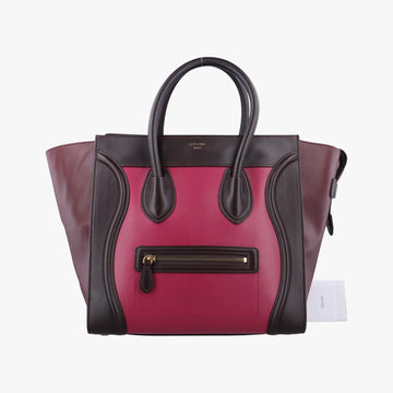 Luggage Mini ShopperRed×Brown×BlackLeatherF-CU-0174ラゲージミニショッパーレッド×ブラウン×ブラックレザーF-CU-0174