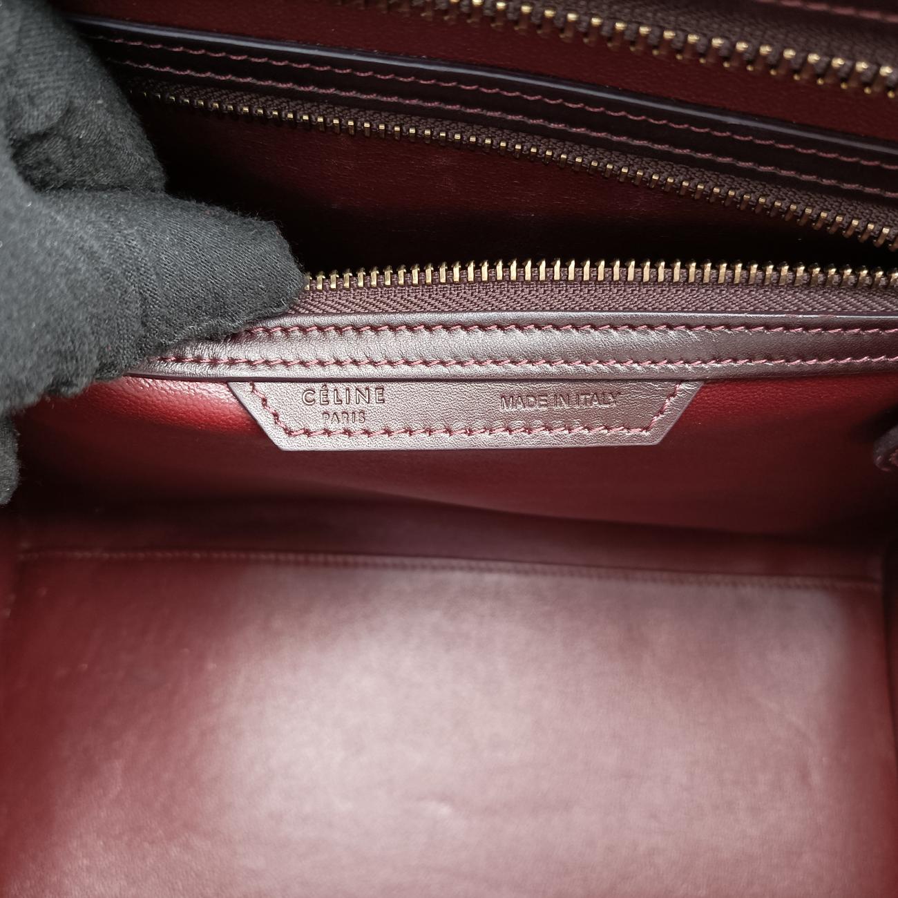 Luggage Mini ShopperRed×Brown×BlackLeatherF-CU-0174ラゲージミニショッパーレッド×ブラウン×ブラックレザーF-CU-0174