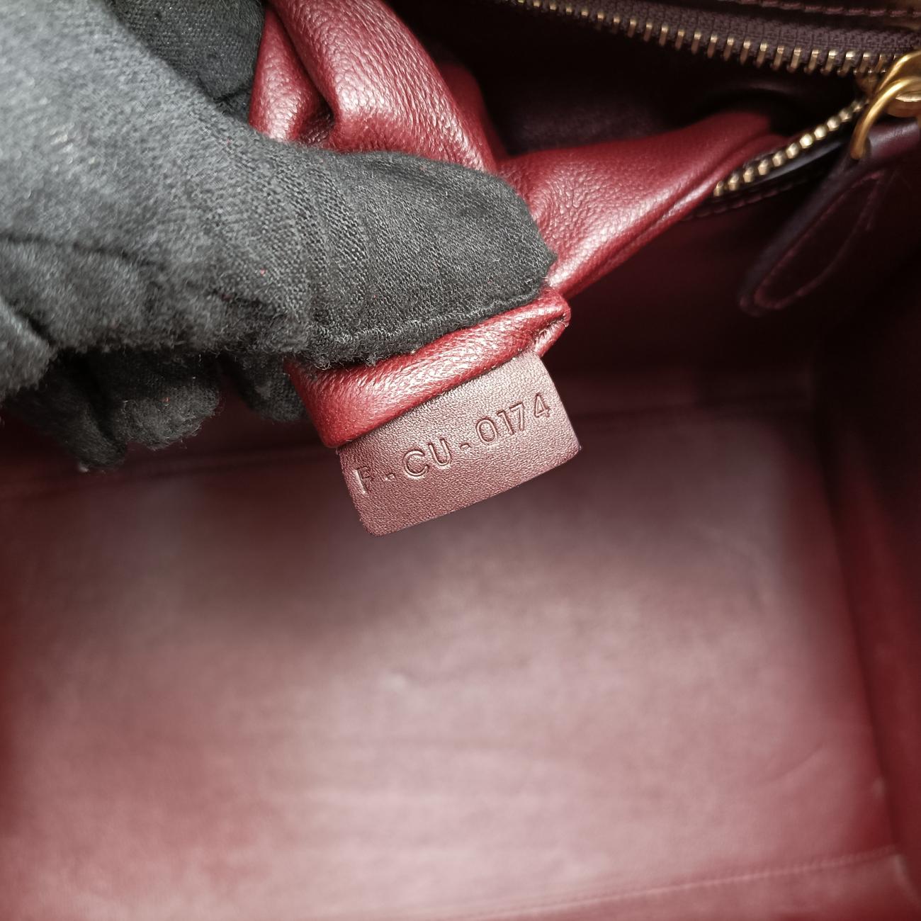 Luggage Mini ShopperRed×Brown×BlackLeatherF-CU-0174ラゲージミニショッパーレッド×ブラウン×ブラックレザーF-CU-0174