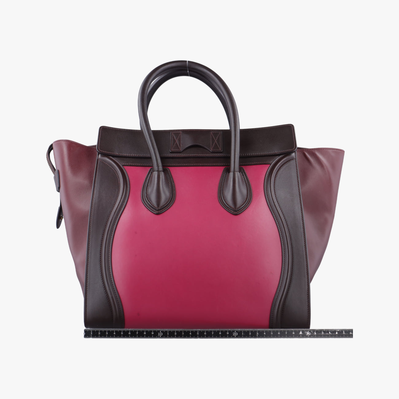 Luggage Mini ShopperRed×Brown×BlackLeatherF-CU-0174ラゲージミニショッパーレッド×ブラウン×ブラックレザーF-CU-0174