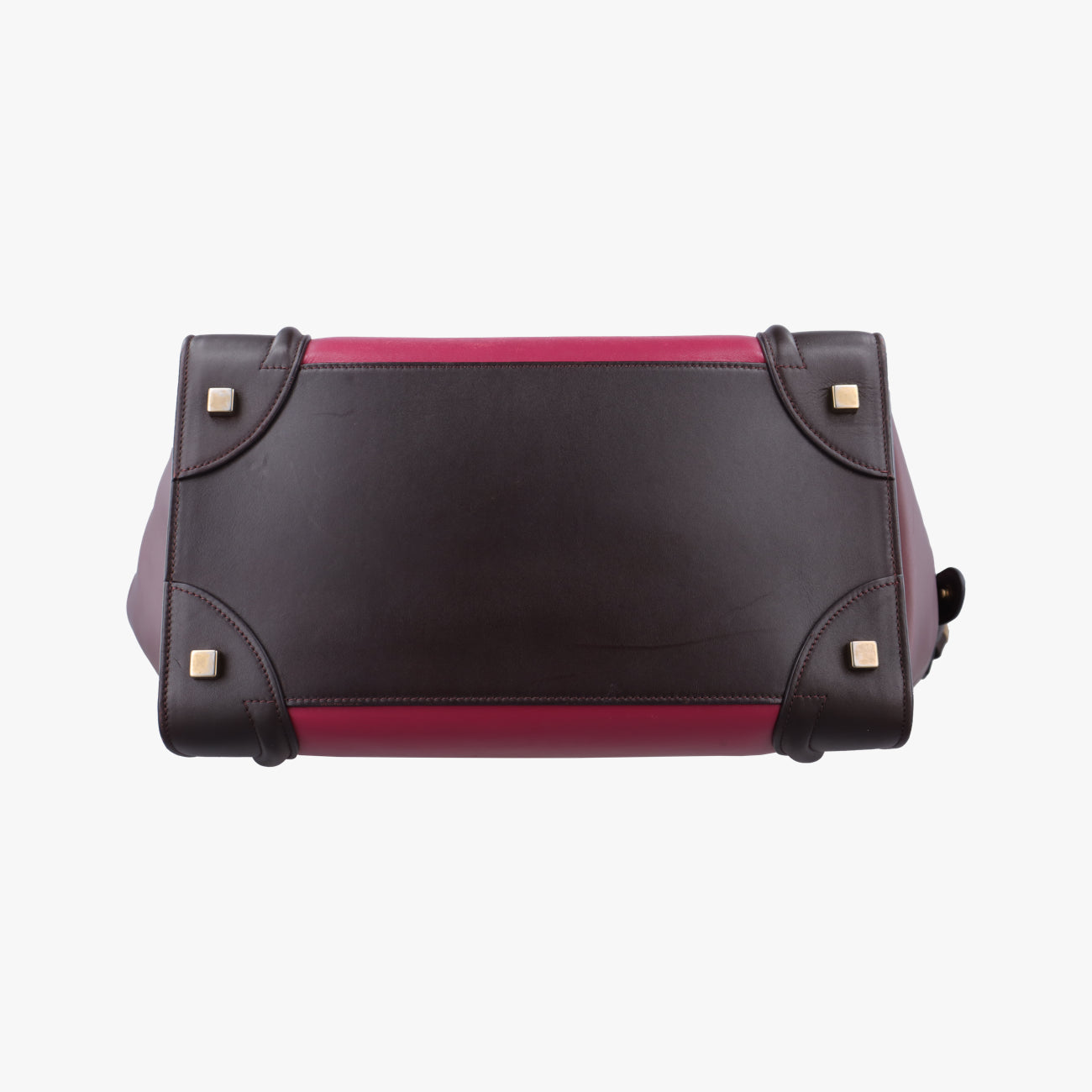 Luggage Mini ShopperRed×Brown×BlackLeatherF-CU-0174ラゲージミニショッパーレッド×ブラウン×ブラックレザーF-CU-0174