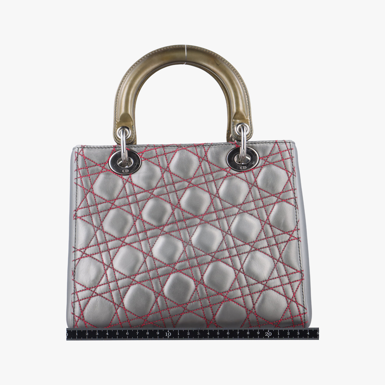 Lady DiorSilver x Pink x BronzeLambskin x Patent15-BO-1111レディディオールシルバー×ピンク×ブロンズラムスキン×パテント15-BO-1111