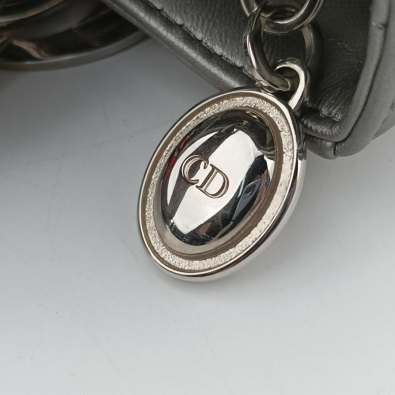 Lady DiorSilver x Pink x BronzeLambskin x Patent15-BO-1111レディディオールシルバー×ピンク×ブロンズラムスキン×パテント15-BO-1111