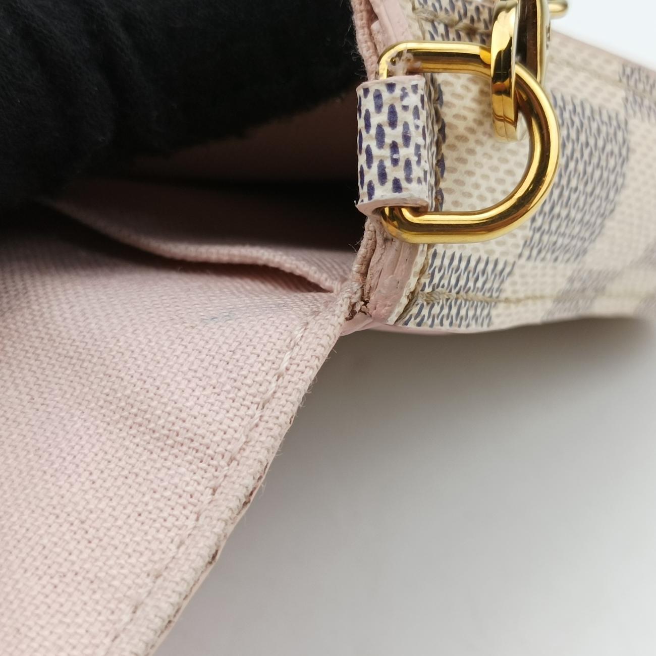 Pochette FéLICIE GMAZUR×Eau De RoseDamier CanvasN60235MI1129ポシェットフェリシーGMアズール×オードローズダミエキャンバスN60235MI1129