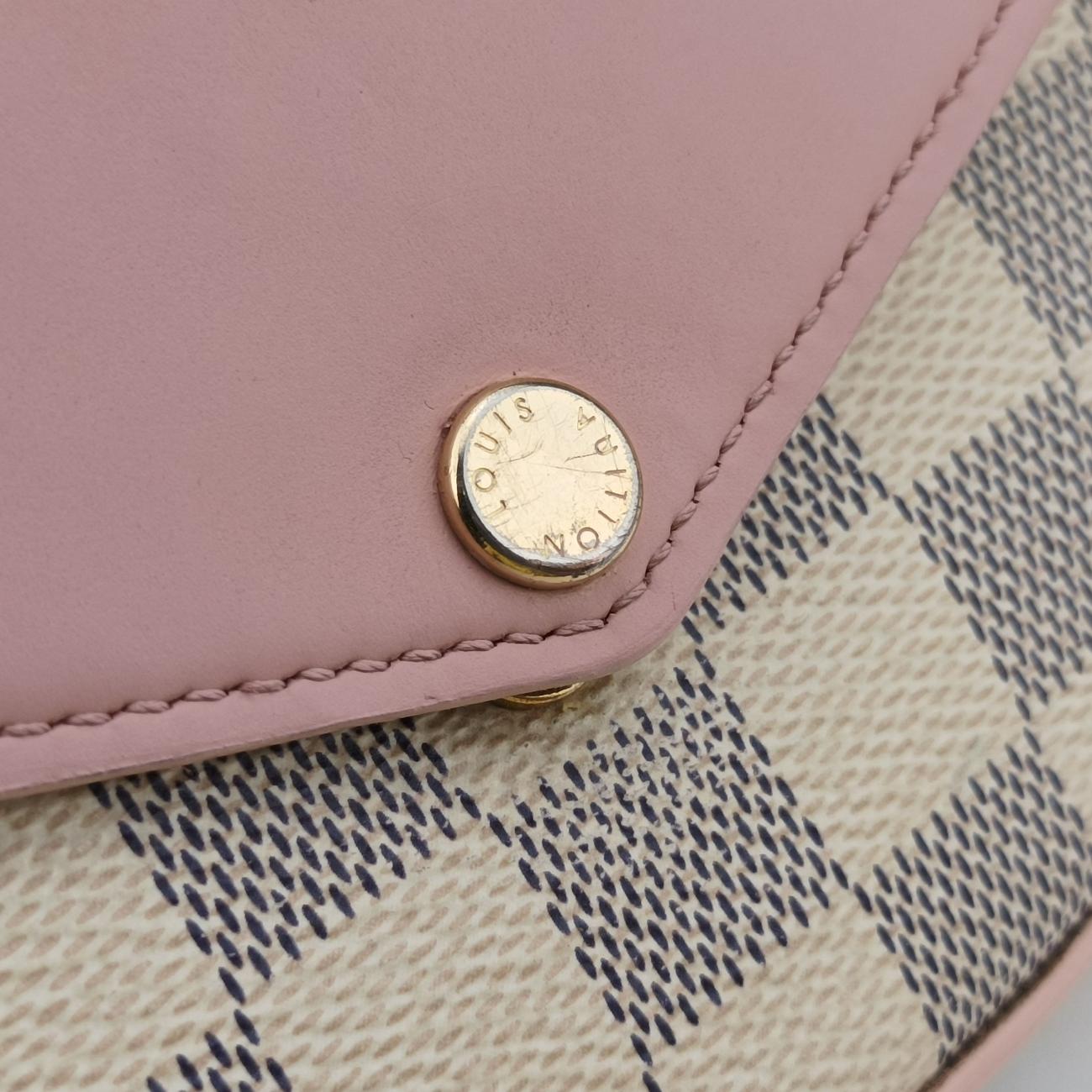 Pochette FéLICIE GMAZUR×Eau De RoseDamier CanvasN60235MI1129ポシェットフェリシーGMアズール×オードローズダミエキャンバスN60235MI1129