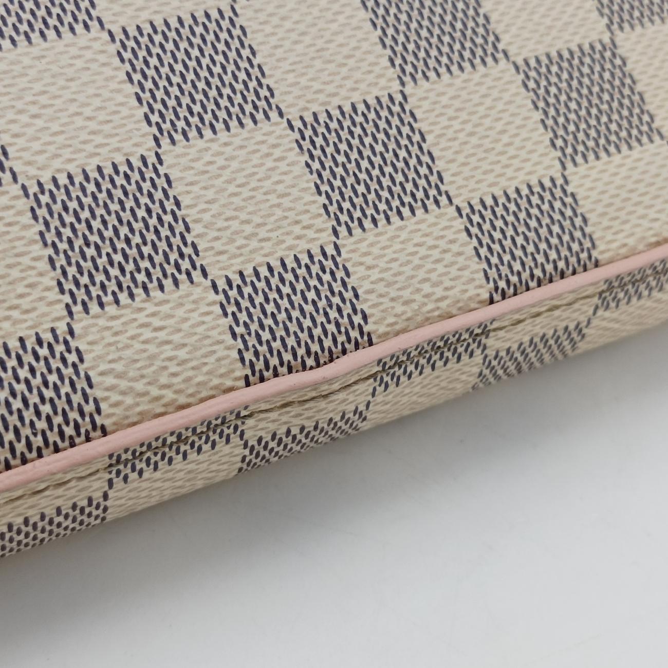 Pochette FéLICIE GMAZUR×Eau De RoseDamier CanvasN60235MI1129ポシェットフェリシーGMアズール×オードローズダミエキャンバスN60235MI1129