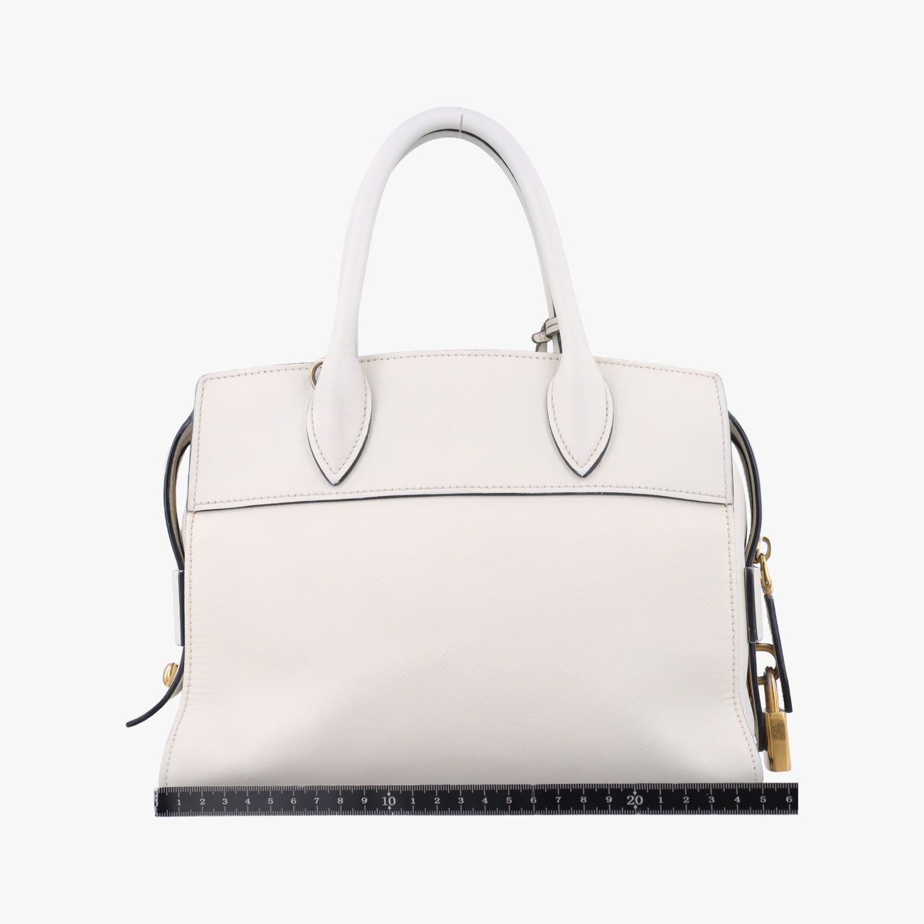 EsplanadeWhiteSAFFIANO Leather1BA045117 Xエスプラナードホワイトサフィアーノレザー1BA045117 X