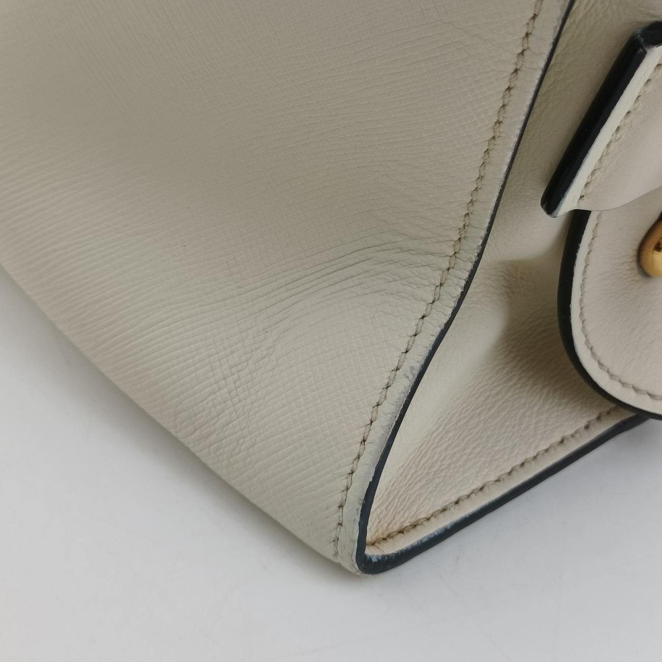 EsplanadeWhiteSAFFIANO Leather1BA045117 Xエスプラナードホワイトサフィアーノレザー1BA045117 X