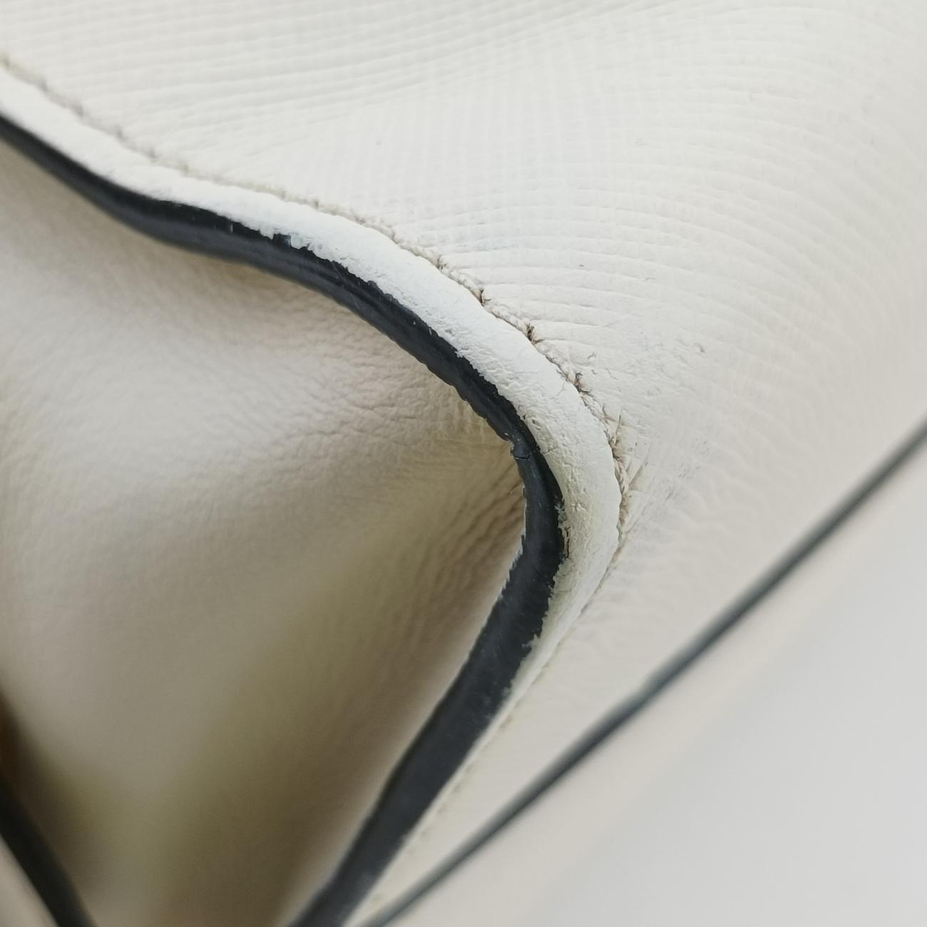 EsplanadeWhiteSAFFIANO Leather1BA045117 Xエスプラナードホワイトサフィアーノレザー1BA045117 X