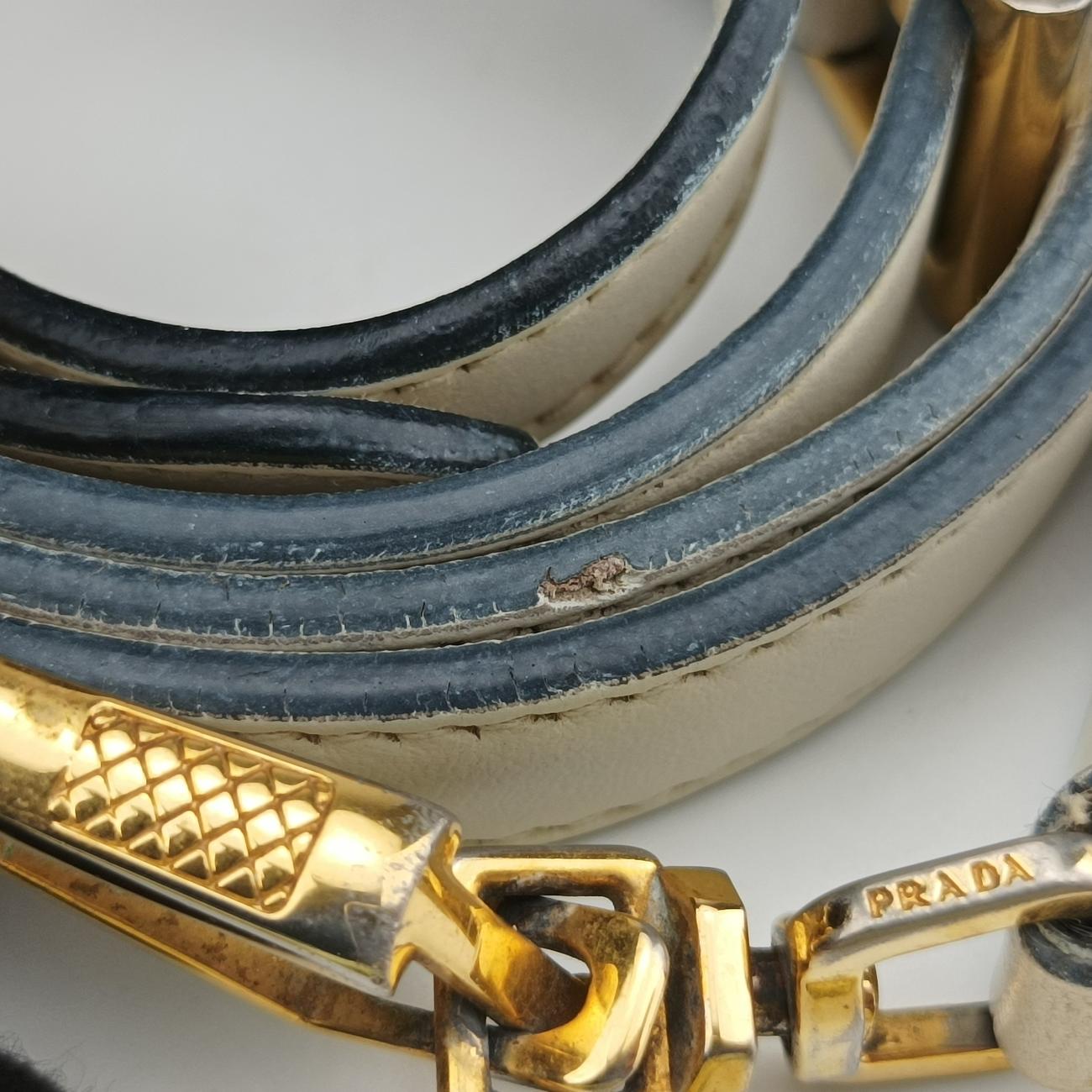 EsplanadeWhiteSAFFIANO Leather1BA045117 Xエスプラナードホワイトサフィアーノレザー1BA045117 X