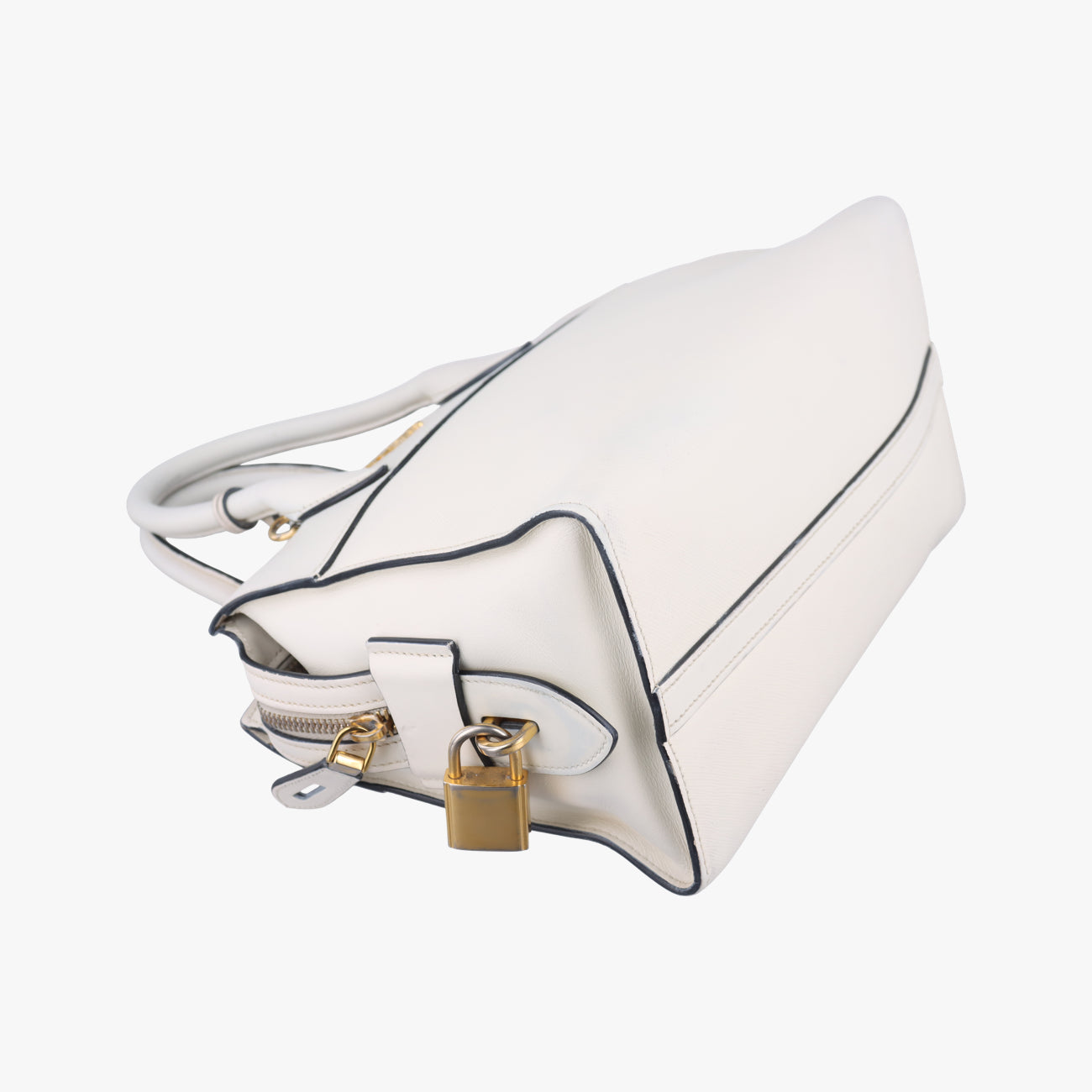 EsplanadeWhiteSAFFIANO Leather1BA045117 Xエスプラナードホワイトサフィアーノレザー1BA045117 X