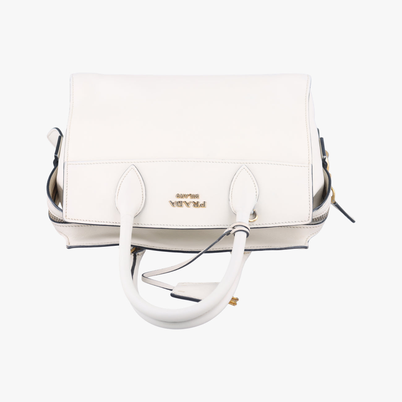 EsplanadeWhiteSAFFIANO Leather1BA045117 Xエスプラナードホワイトサフィアーノレザー1BA045117 X