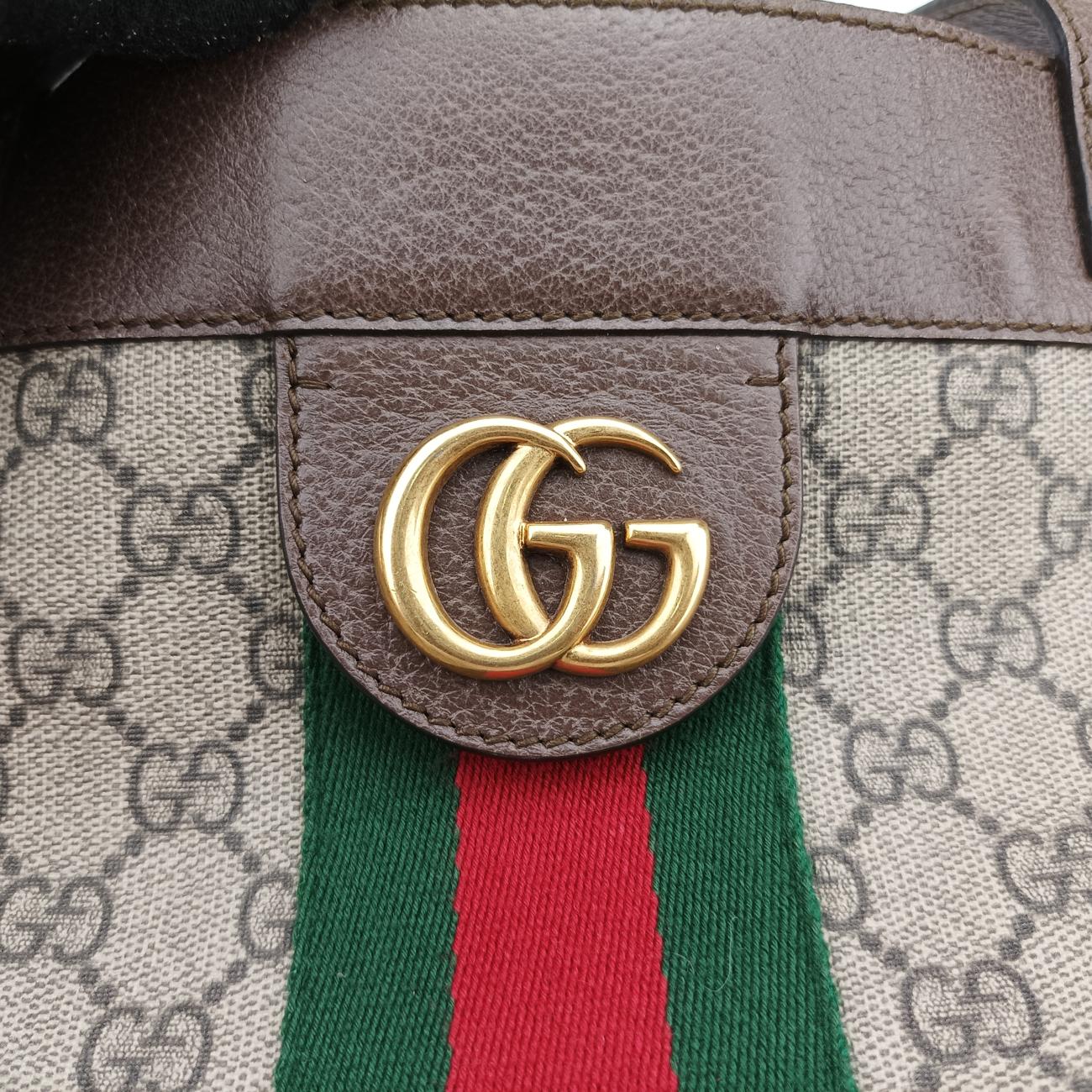 Ophidiabrown×red×greenPVC coated canvas x leather519335I024381385オフィディアブラウン×レッド×グリーンPVCコーティングキャンバス×レザー519335I024381385