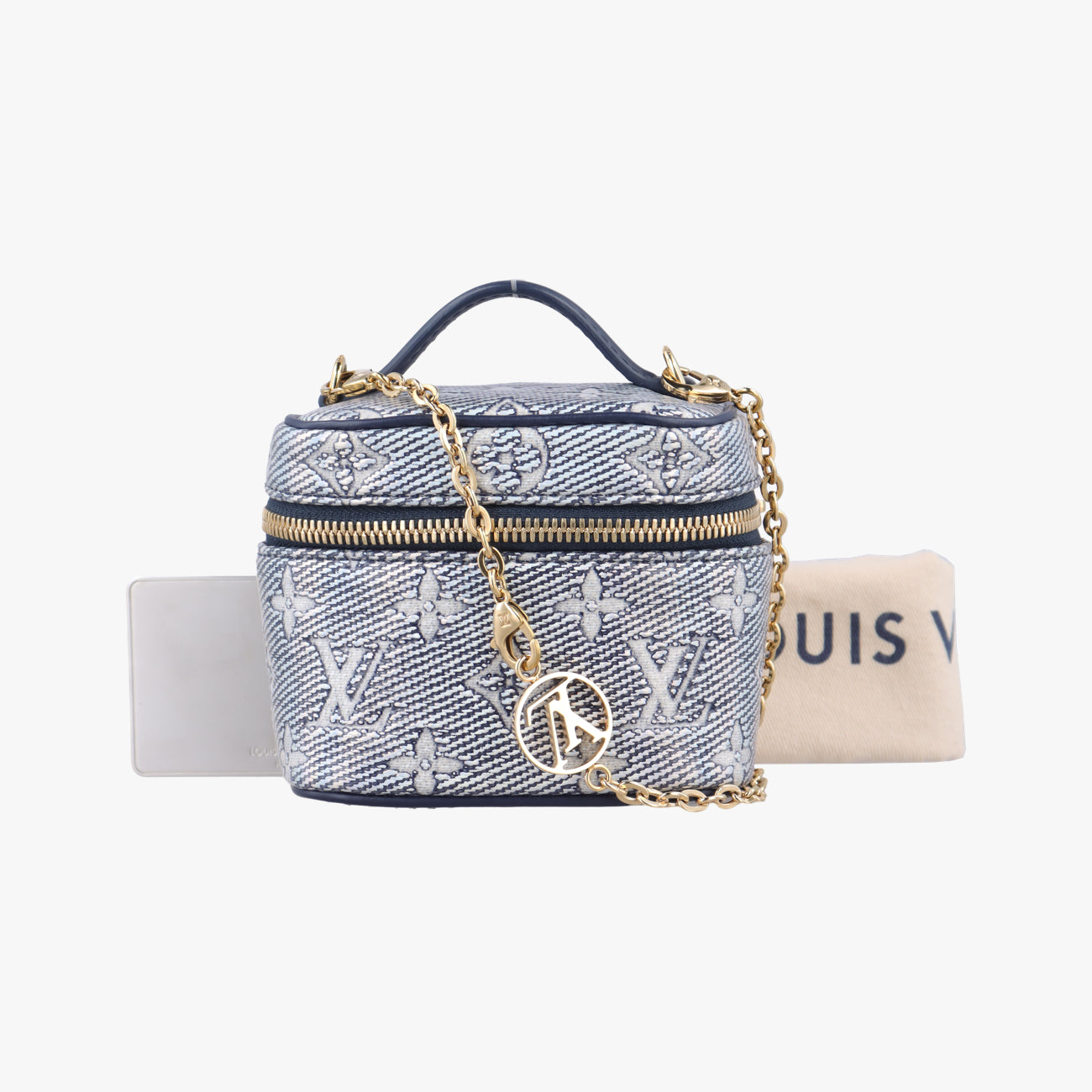 Micro VanityGray x BlueMONOGRAM JACQUARD DENIMM82467ICチップマイクロ バニティグレー×ブルーモノグラム ジャカード デニムM82467ICチップ