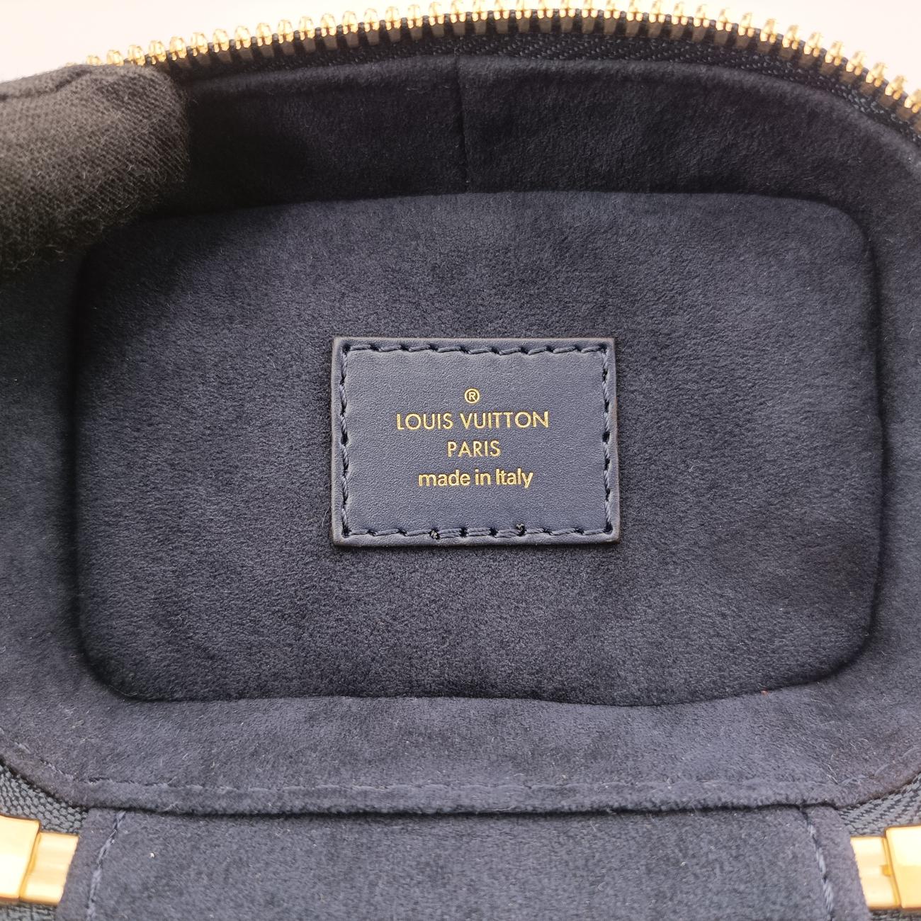 Micro VanityGray x BlueMONOGRAM JACQUARD DENIMM82467ICチップマイクロ バニティグレー×ブルーモノグラム ジャカード デニムM82467ICチップ