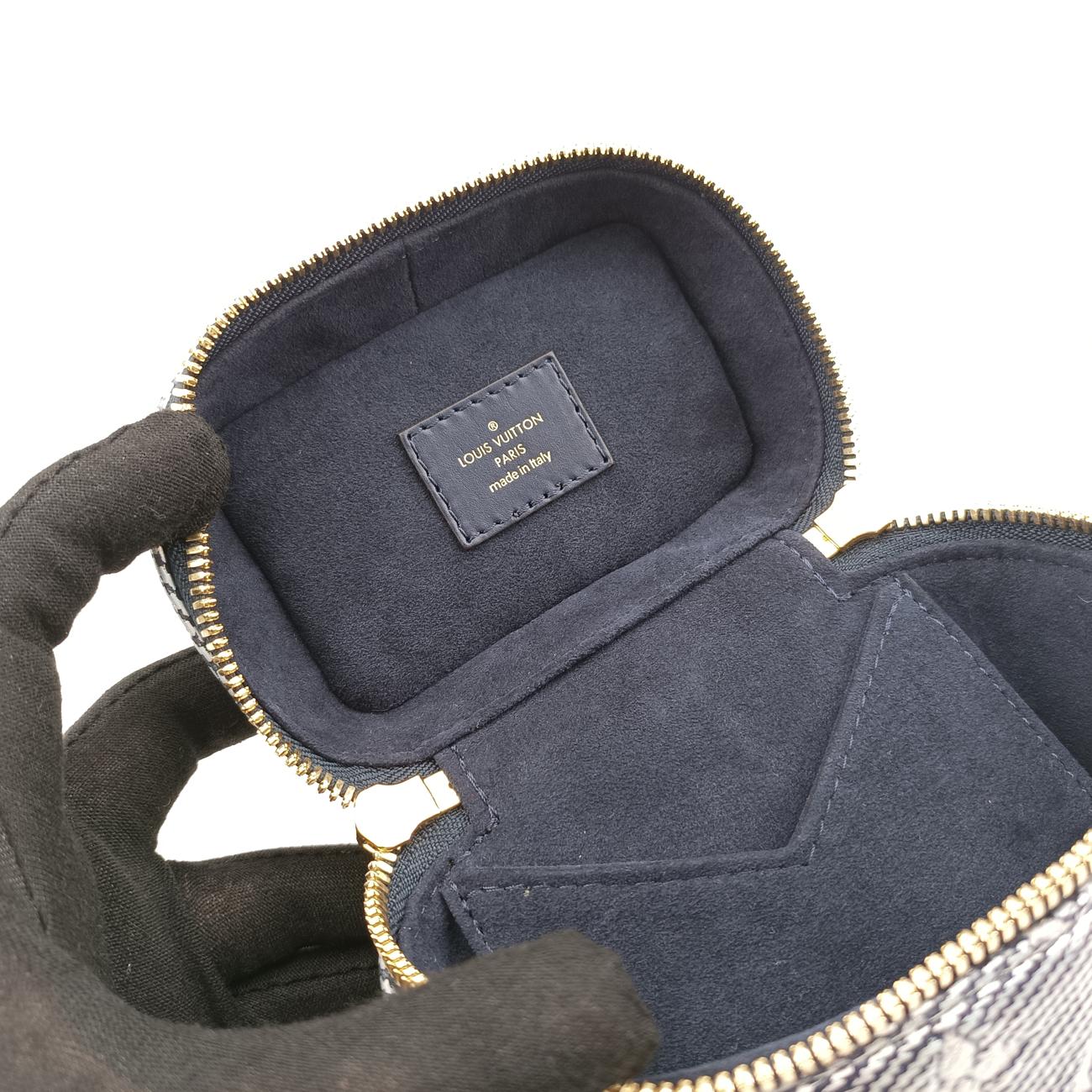 Micro VanityGray x BlueMONOGRAM JACQUARD DENIMM82467ICチップマイクロ バニティグレー×ブルーモノグラム ジャカード デニムM82467ICチップ