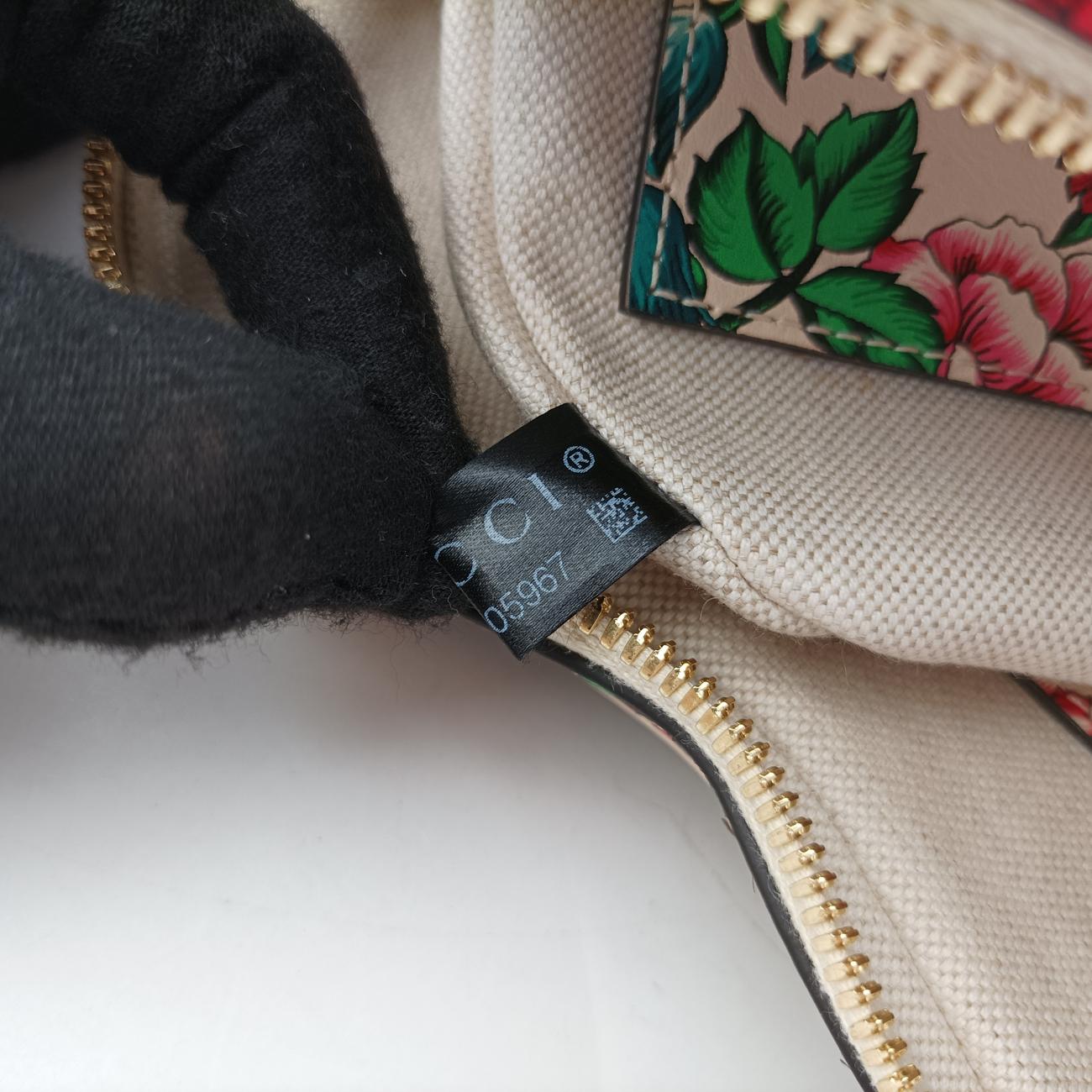 GG Marmont Flower Print HeartMulticolourLeather740355A040805967GGマーモント フラワー プリント ハートマルチカラーレザー740355A040805967