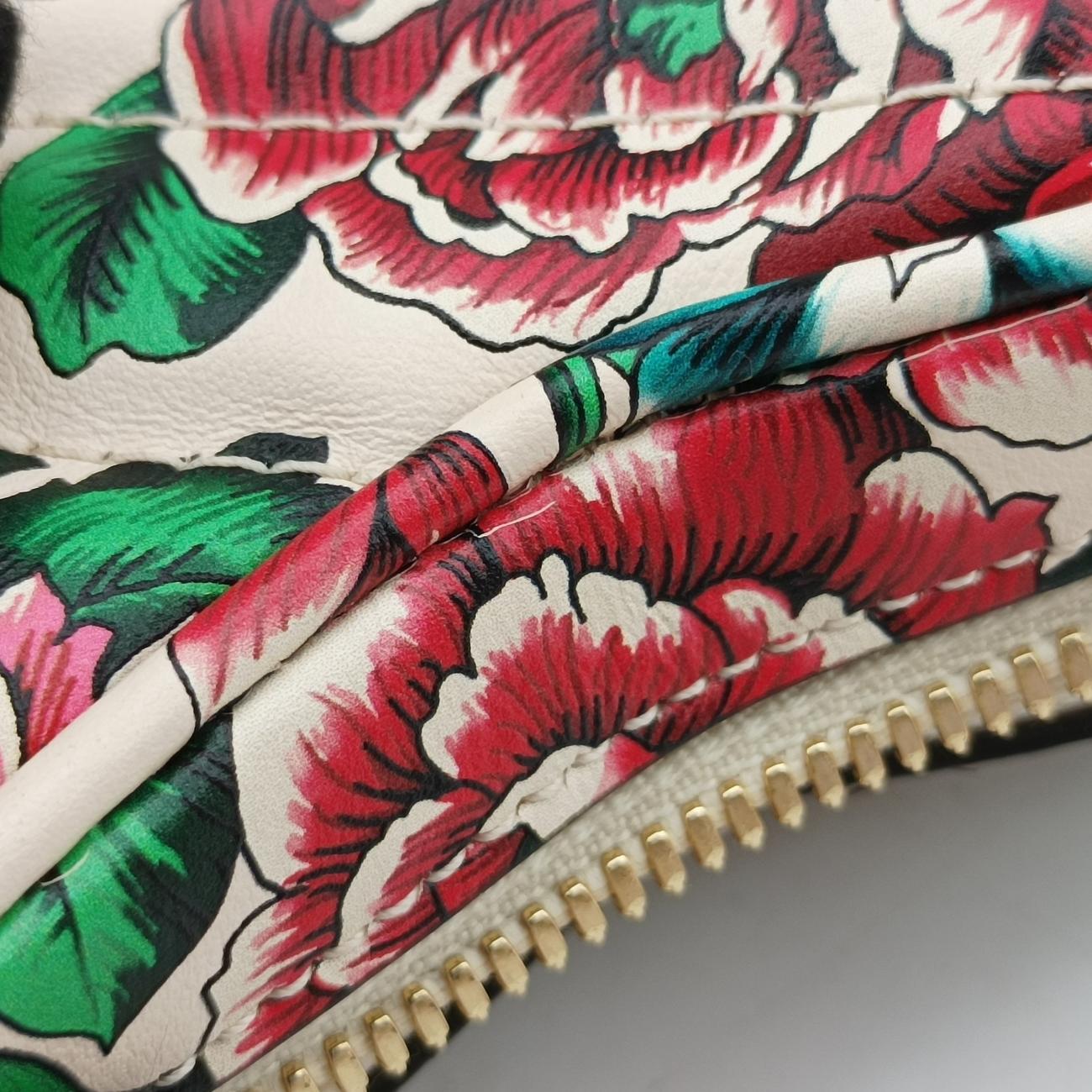 GG Marmont Flower Print HeartMulticolourLeather740355A040805967GGマーモント フラワー プリント ハートマルチカラーレザー740355A040805967