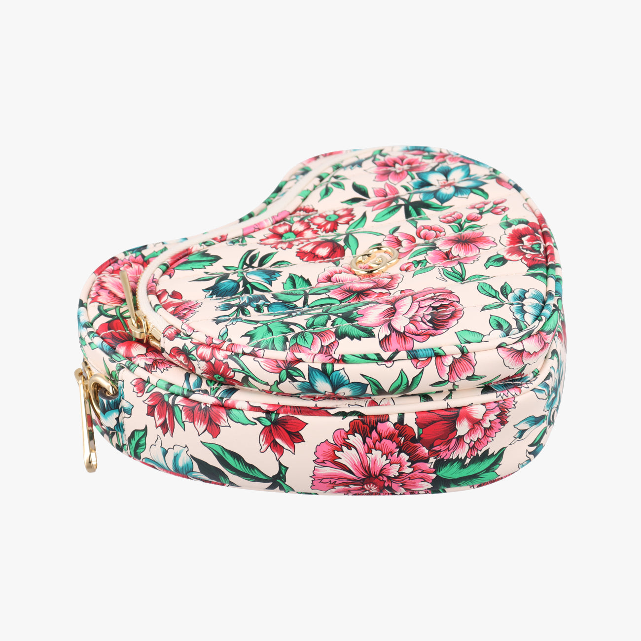 GG Marmont Flower Print HeartMulticolourLeather740355A040805967GGマーモント フラワー プリント ハートマルチカラーレザー740355A040805967