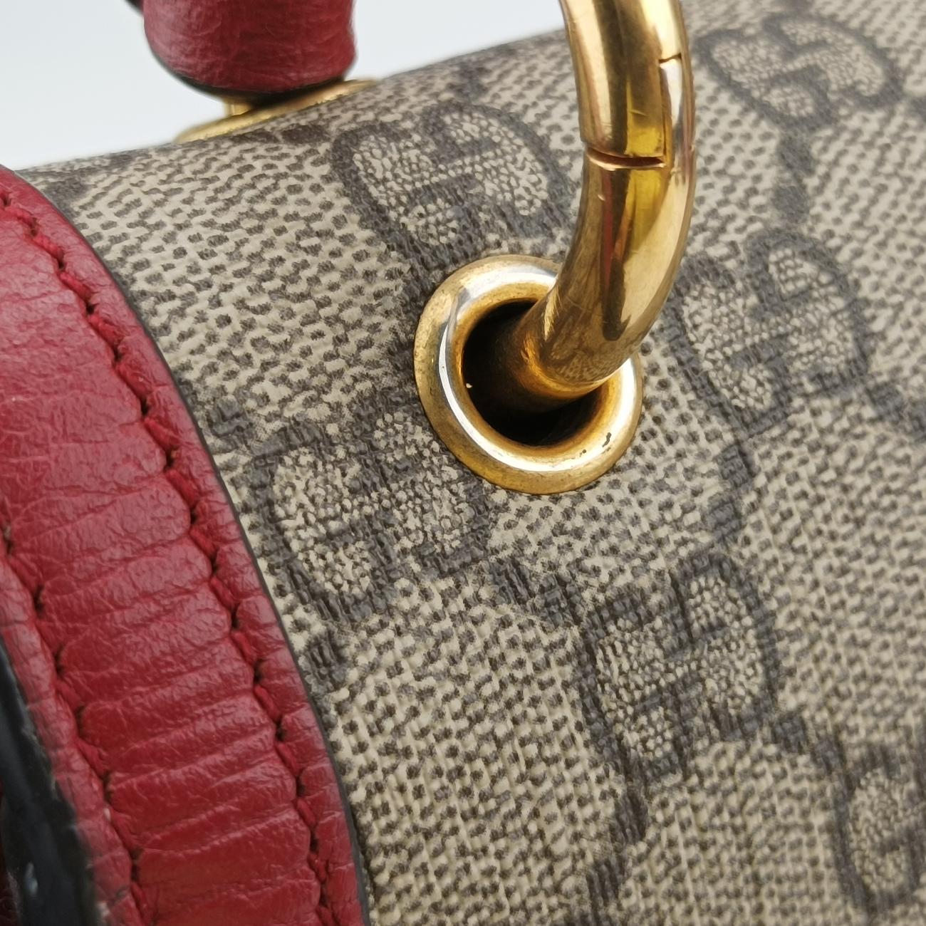Queen Margaretbeige×MulticolourPVC coated canvas x leather476541H028234747クイーン マーガレットベージュ×マルチカラーPVCコーティングキャンバス×レザー476541H028234747