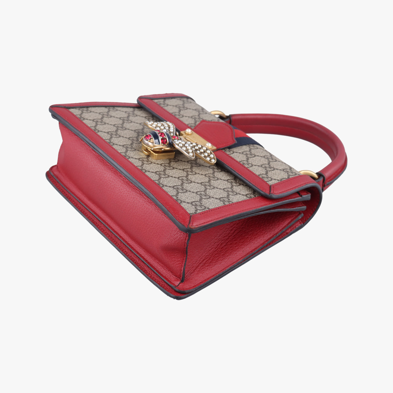 Queen Margaretbeige×MulticolourPVC coated canvas x leather476541H028234747クイーン マーガレットベージュ×マルチカラーPVCコーティングキャンバス×レザー476541H028234747