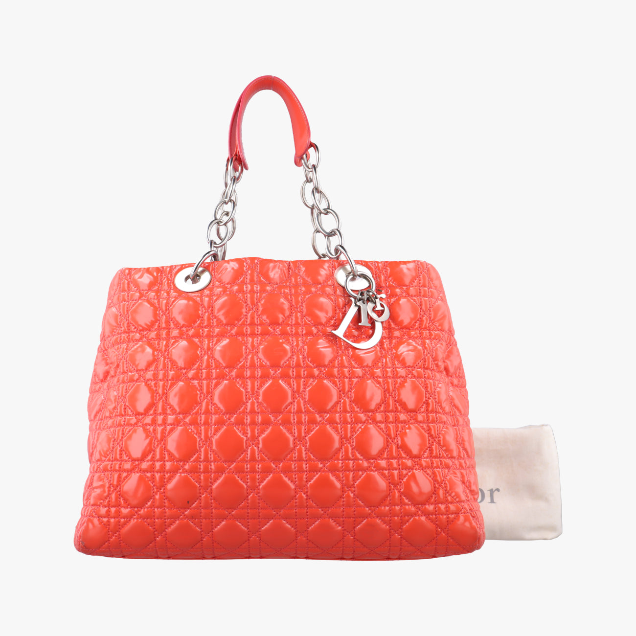 Cannage Dior Soft ShoppingOrangelambskin09-BO-1102ディオールソフトオレンジラムスキン09-BO-1102