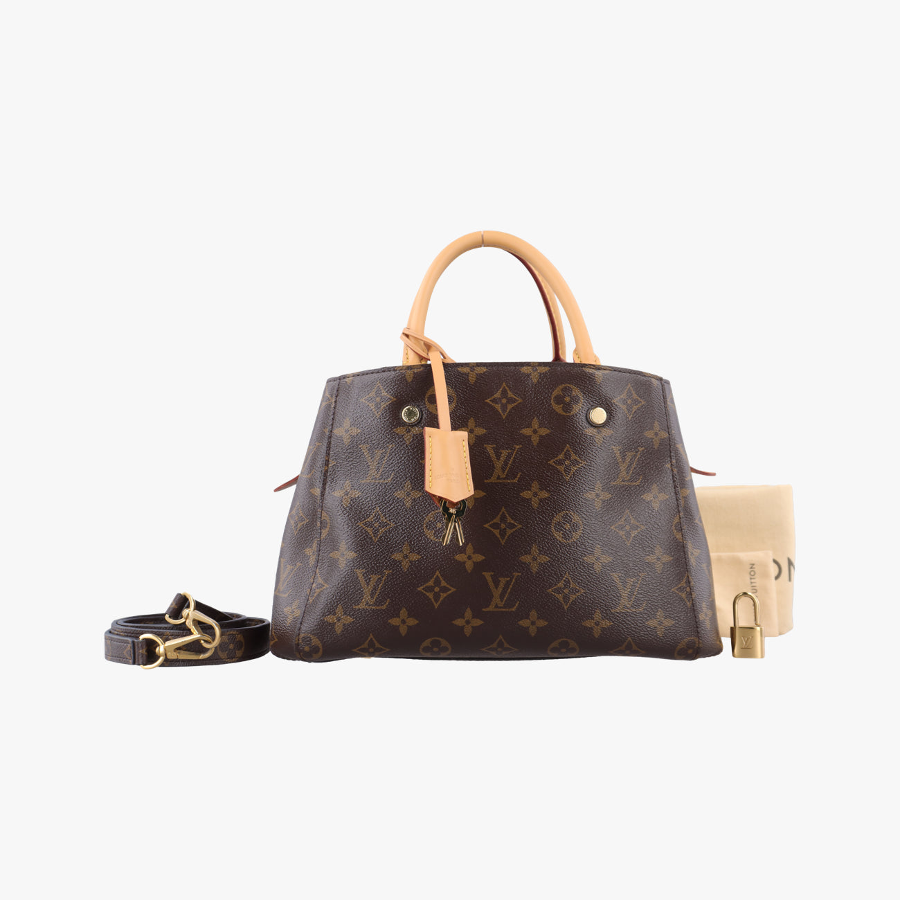 Montaigne BBBrownMonogram canvas x calf leatherM41055CA0176モンテーニュＢＢ　モノグラム/ブラウン系×ブラウンモノグラムキャンバス×カーフレザーM41055CA0176