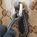 Microguccissima domeBrownPVC coated canvas341504H018311807マイクログッチシマブラウンPVCコーティングキャンバス341504H018311807