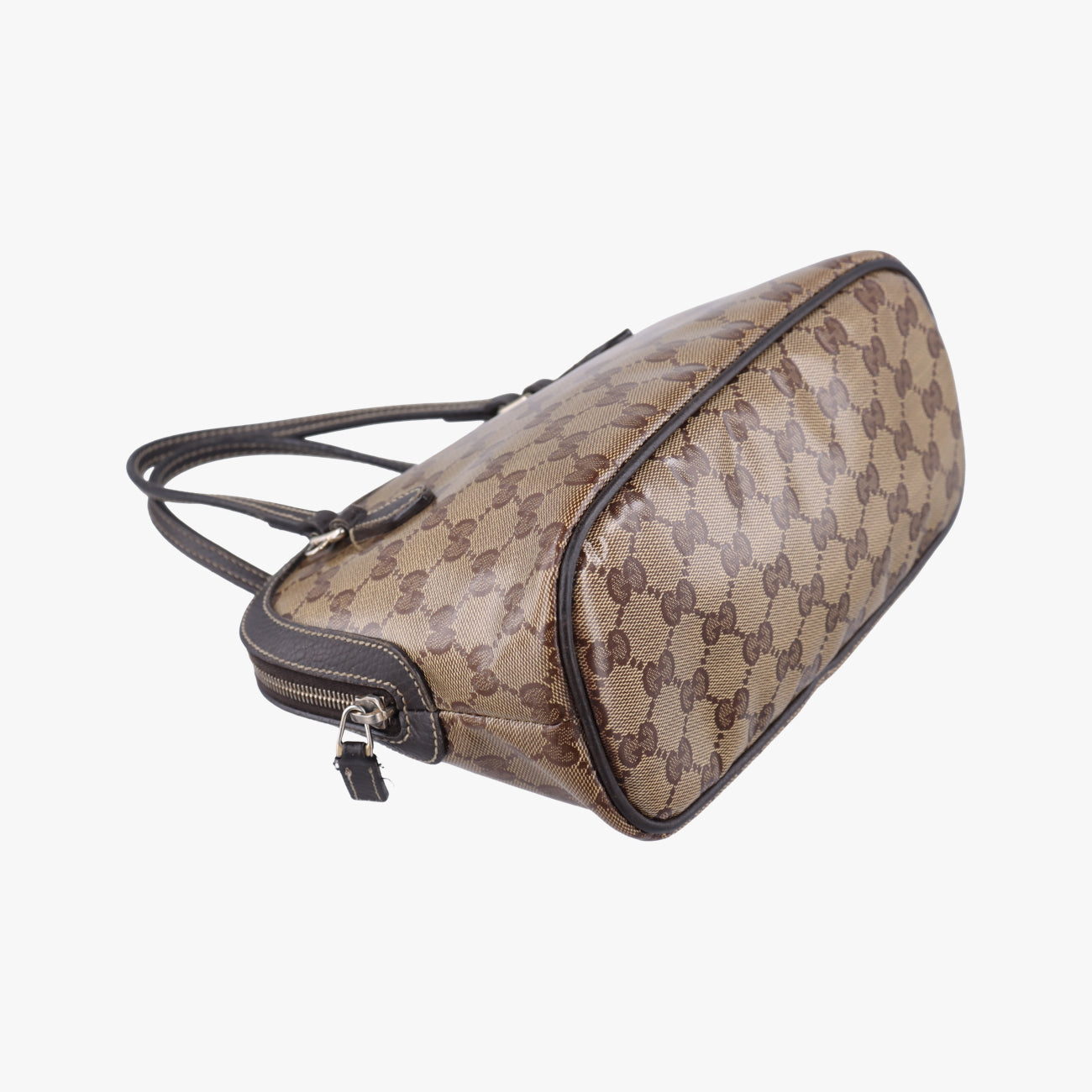Microguccissima domeBrownPVC coated canvas341504H018311807マイクログッチシマブラウンPVCコーティングキャンバス341504H018311807