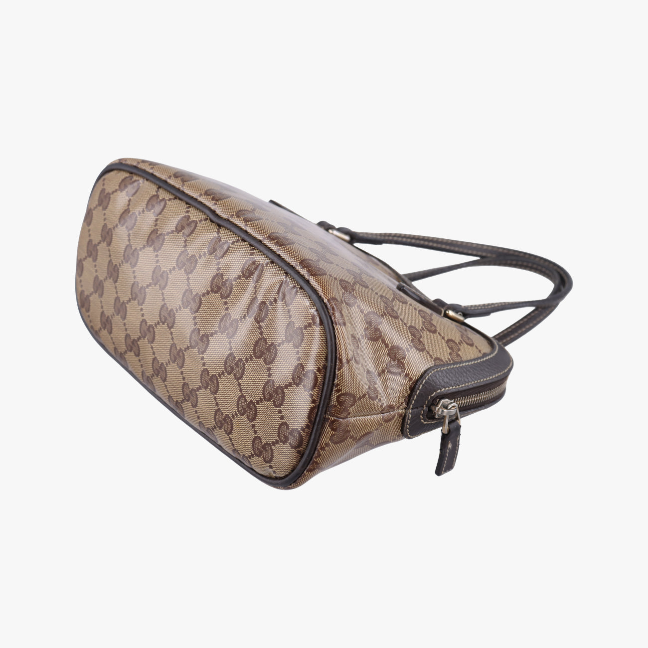 Microguccissima domeBrownPVC coated canvas341504H018311807マイクログッチシマブラウンPVCコーティングキャンバス341504H018311807