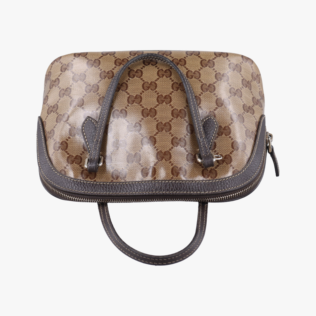 Microguccissima domeBrownPVC coated canvas341504H018311807マイクログッチシマブラウンPVCコーティングキャンバス341504H018311807