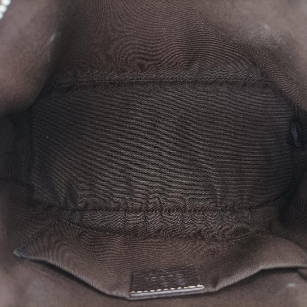 Microguccissima domeBrownPVC coated canvas341504H018311807マイクログッチシマブラウンPVCコーティングキャンバス341504H018311807