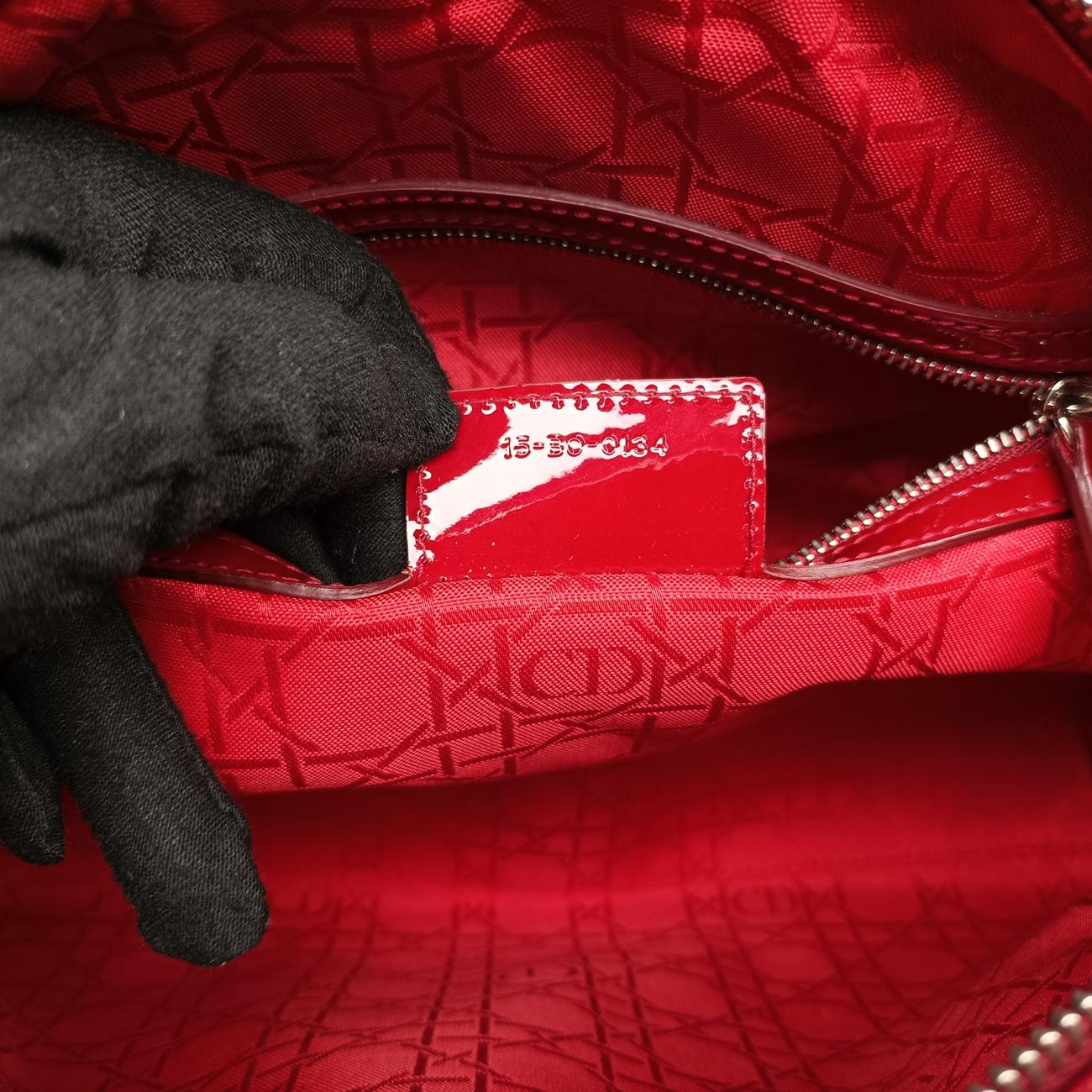 Lady DiorRedPatent15-BO-0134レディディオールレッドパテント15-BO-0134