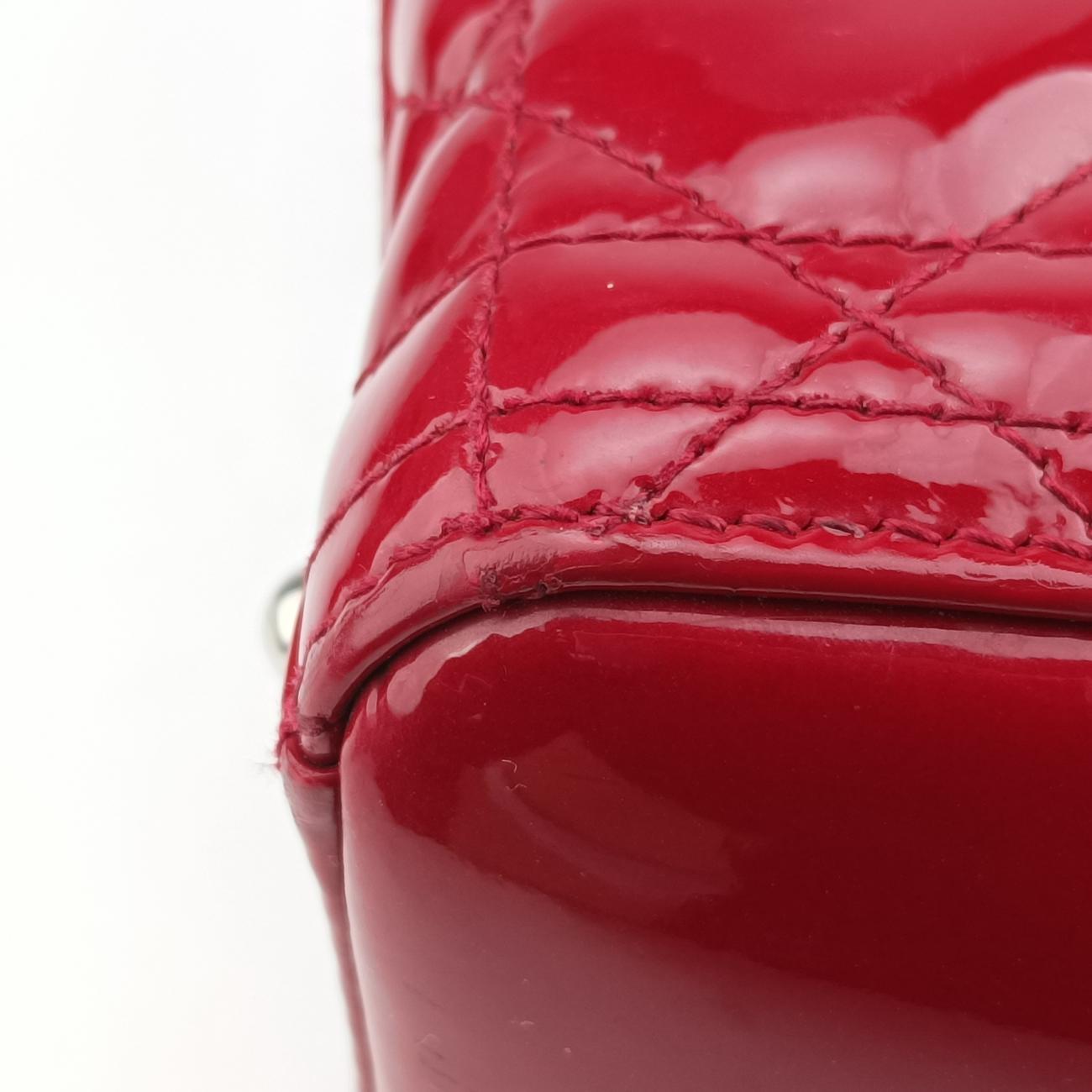 Lady DiorRedPatent15-BO-0134レディディオールレッドパテント15-BO-0134