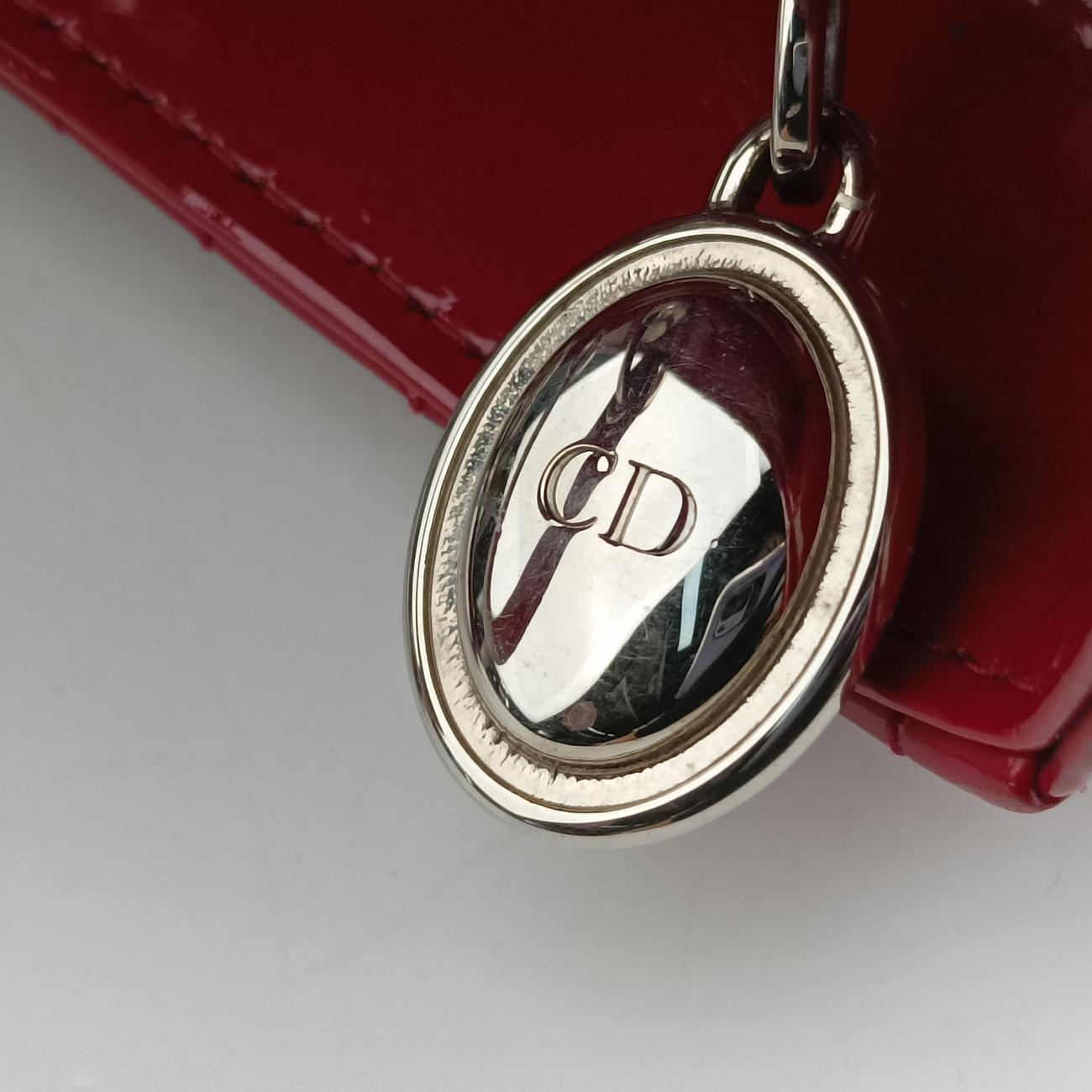 Lady DiorRedPatent15-BO-0134レディディオールレッドパテント15-BO-0134