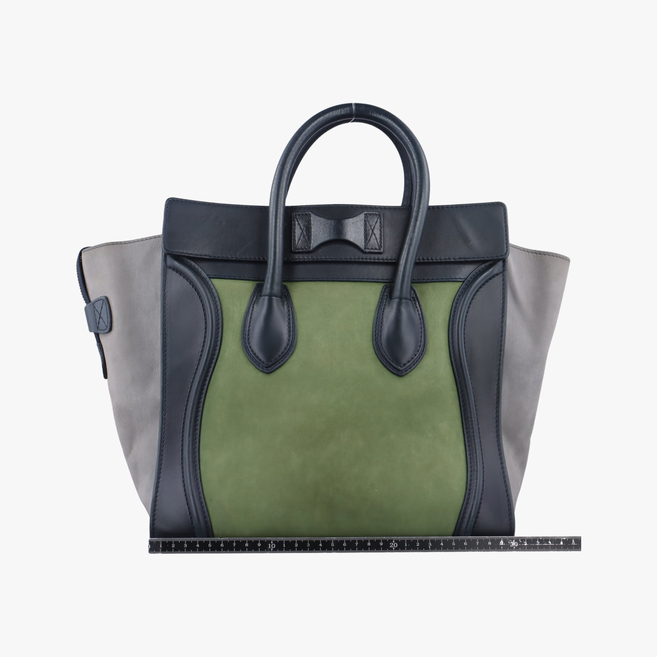 Luggage Mini ShopperBlack x Green x GrayLeather&suedeF-AT-0132 F-PA-0142ラゲージミニショッパーブラック×グリーン×グレーレザー&スエード F-AT-0132 F-PA-0142