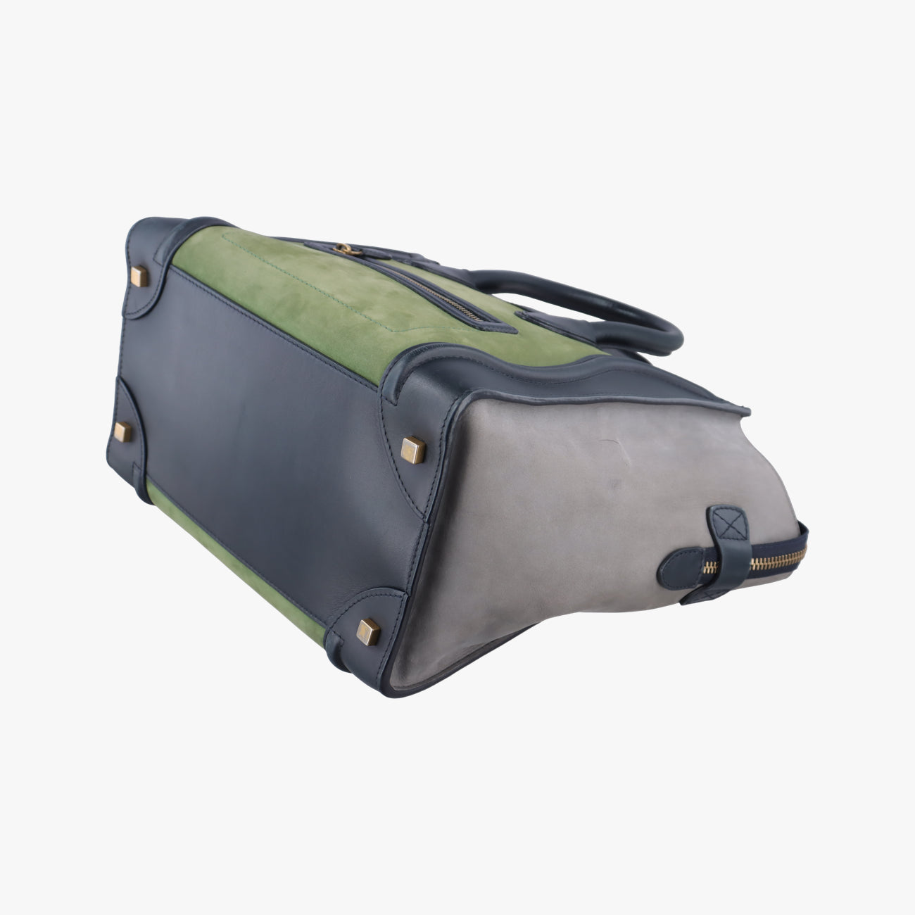 Luggage Mini ShopperBlack x Green x GrayLeather&suedeF-AT-0132 F-PA-0142ラゲージミニショッパーブラック×グリーン×グレーレザー&スエード F-AT-0132 F-PA-0142