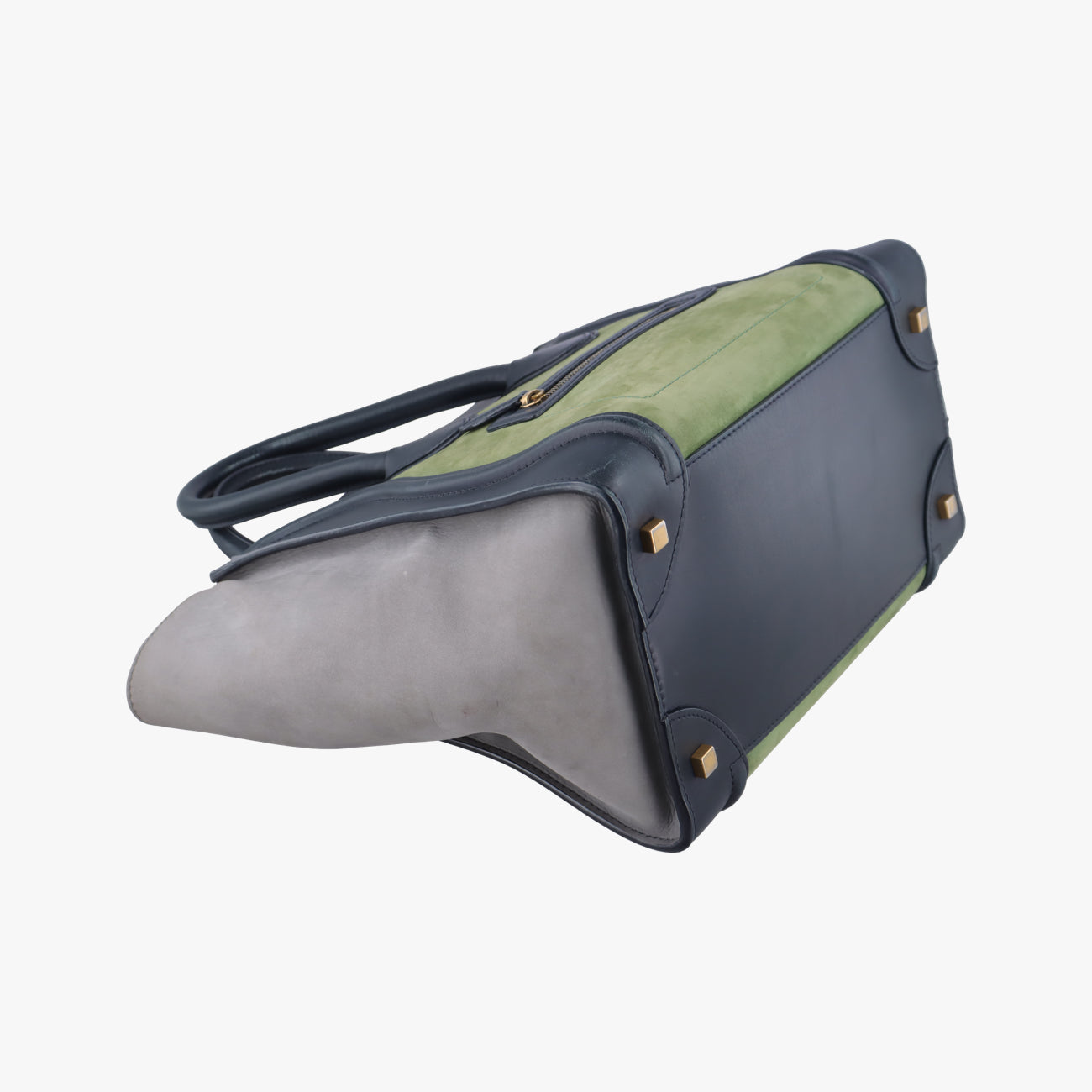 Luggage Mini ShopperBlack x Green x GrayLeather&suedeF-AT-0132 F-PA-0142ラゲージミニショッパーブラック×グリーン×グレーレザー&スエード F-AT-0132 F-PA-0142