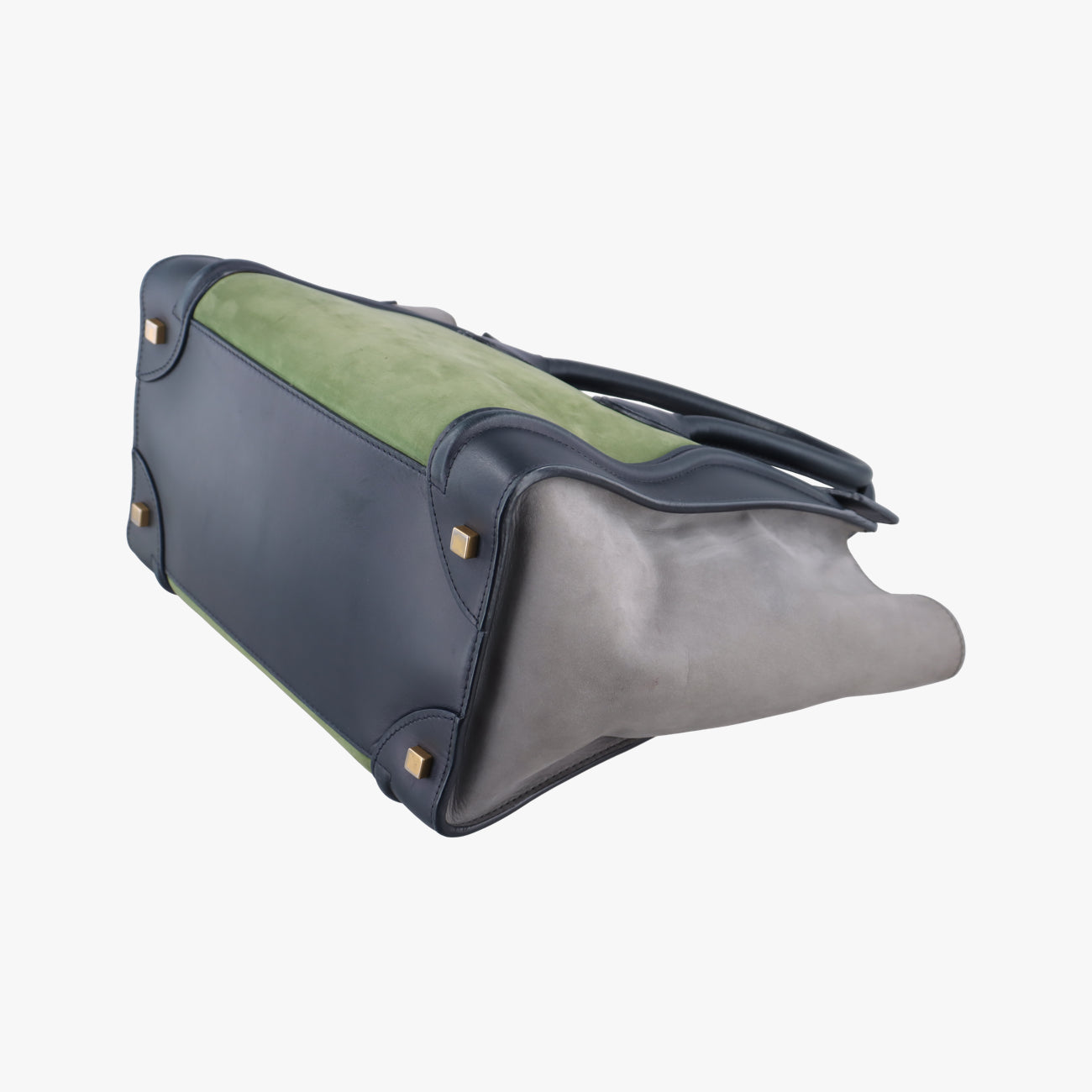 Luggage Mini ShopperBlack x Green x GrayLeather&suedeF-AT-0132 F-PA-0142ラゲージミニショッパーブラック×グリーン×グレーレザー&スエード F-AT-0132 F-PA-0142