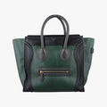 Luggage Mini ShopperGreen×blackLeatherF-AT-0171 F-MM-0181ラゲージミニショッパーグリーン×ブラックレザーF-AT-0171 F-MM-0181
