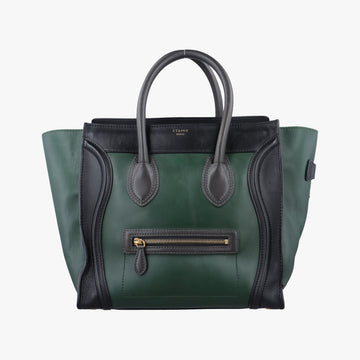 Luggage Mini ShopperGreen×blackLeatherF-AT-0171 F-MM-0181ラゲージミニショッパーグリーン×ブラックレザーF-AT-0171 F-MM-0181