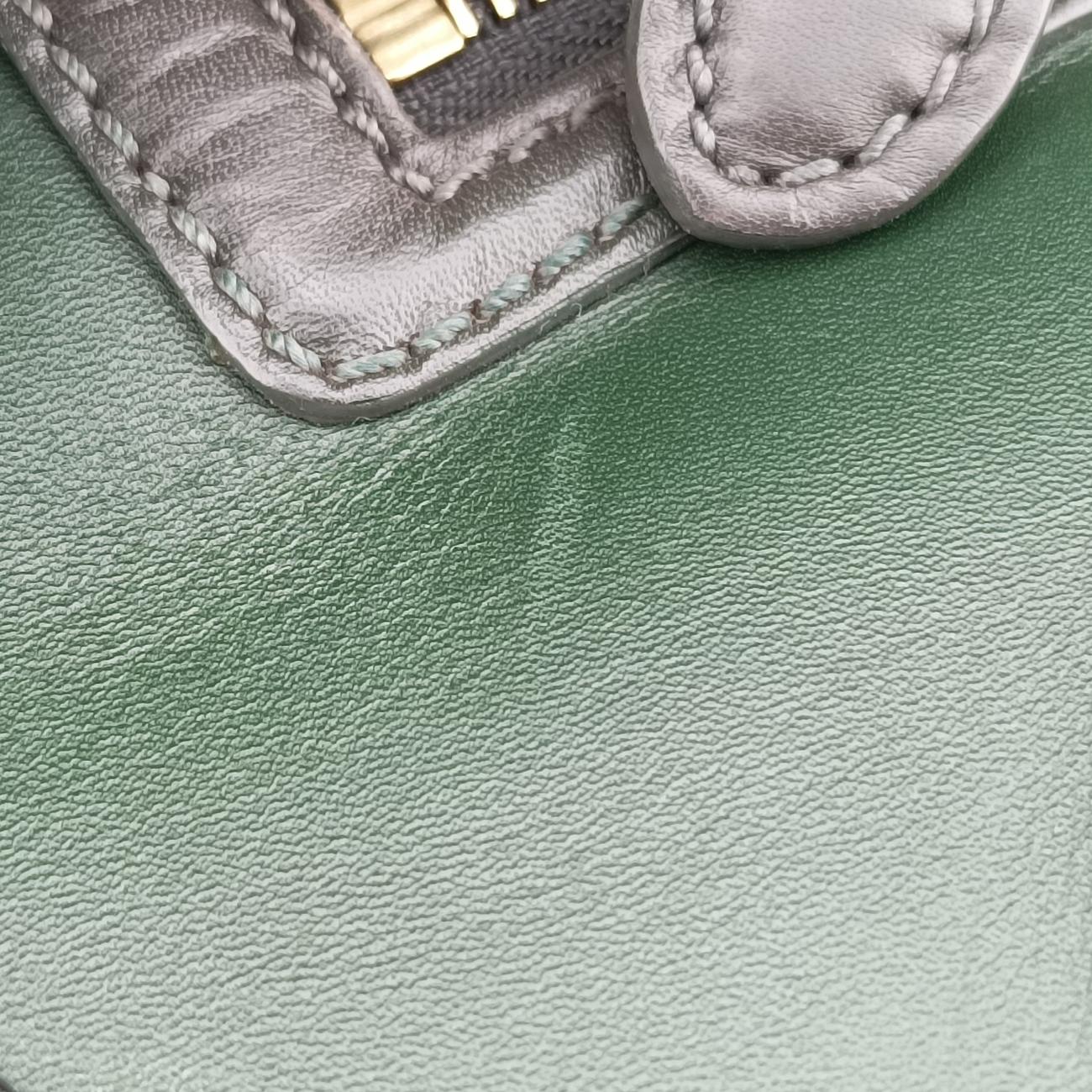 Luggage Mini ShopperGreen×blackLeatherF-AT-0171 F-MM-0181ラゲージミニショッパーグリーン×ブラックレザーF-AT-0171 F-MM-0181