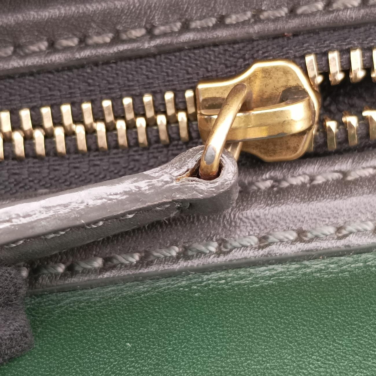 Luggage Mini ShopperGreen×blackLeatherF-AT-0171 F-MM-0181ラゲージミニショッパーグリーン×ブラックレザーF-AT-0171 F-MM-0181