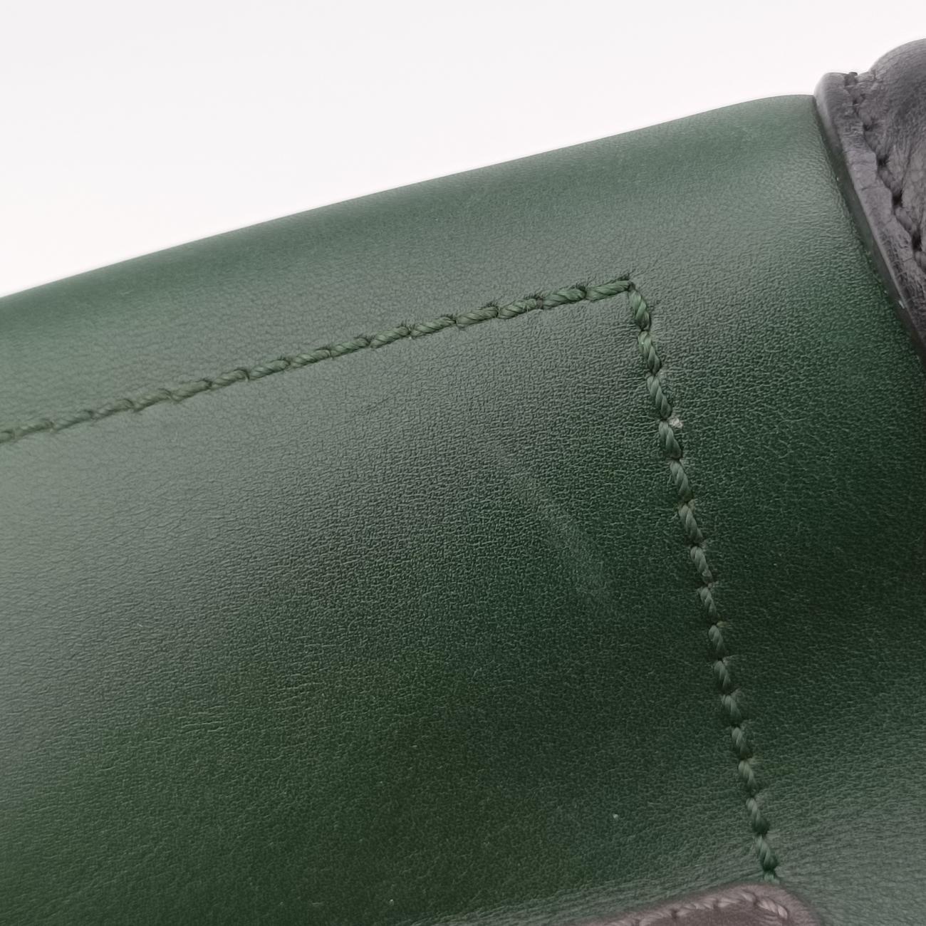 Luggage Mini ShopperGreen×blackLeatherF-AT-0171 F-MM-0181ラゲージミニショッパーグリーン×ブラックレザーF-AT-0171 F-MM-0181