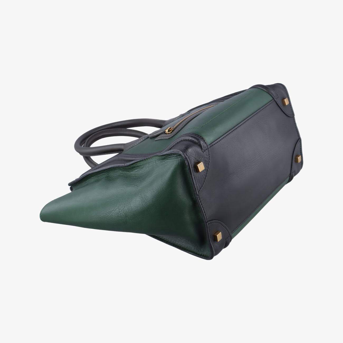 Luggage Mini ShopperGreen×blackLeatherF-AT-0171 F-MM-0181ラゲージミニショッパーグリーン×ブラックレザーF-AT-0171 F-MM-0181