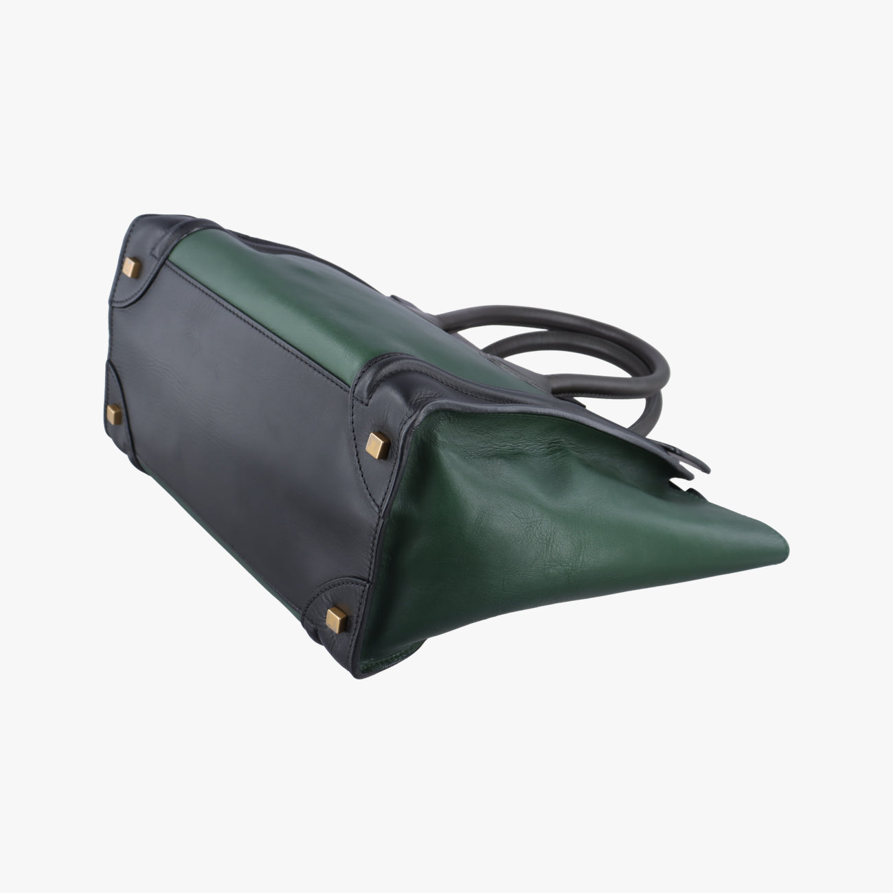 Luggage Mini ShopperGreen×blackLeatherF-AT-0171 F-MM-0181ラゲージミニショッパーグリーン×ブラックレザーF-AT-0171 F-MM-0181