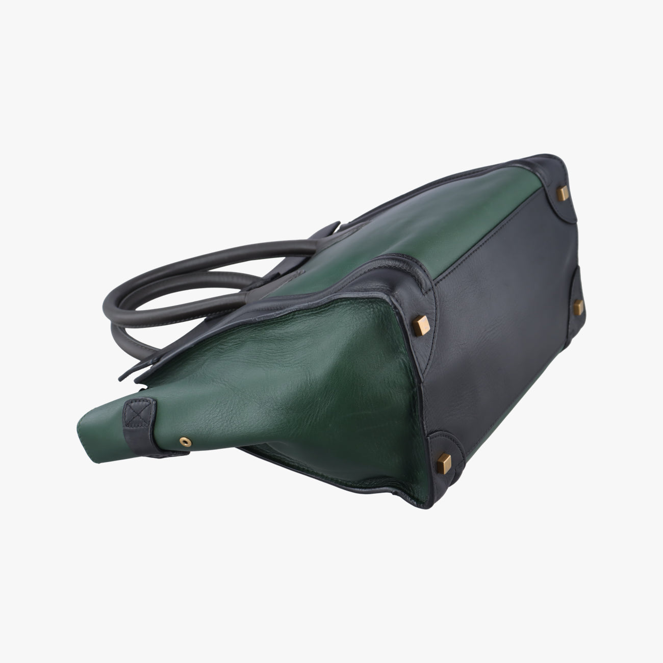 Luggage Mini ShopperGreen×blackLeatherF-AT-0171 F-MM-0181ラゲージミニショッパーグリーン×ブラックレザーF-AT-0171 F-MM-0181