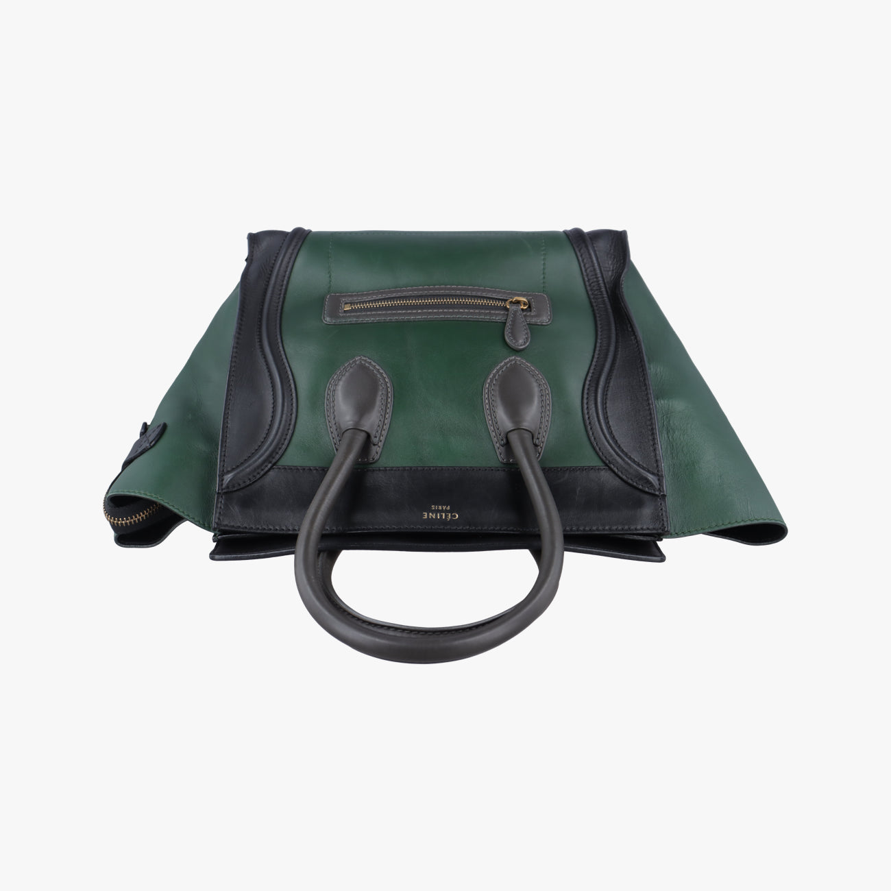 Luggage Mini ShopperGreen×blackLeatherF-AT-0171 F-MM-0181ラゲージミニショッパーグリーン×ブラックレザーF-AT-0171 F-MM-0181