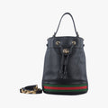 Small Ophidia BucketBlack×Red×GreenLeather610846C0311033913オフィディア スモール バケットブラック×レッド×グレーンレザー610846C0311033913